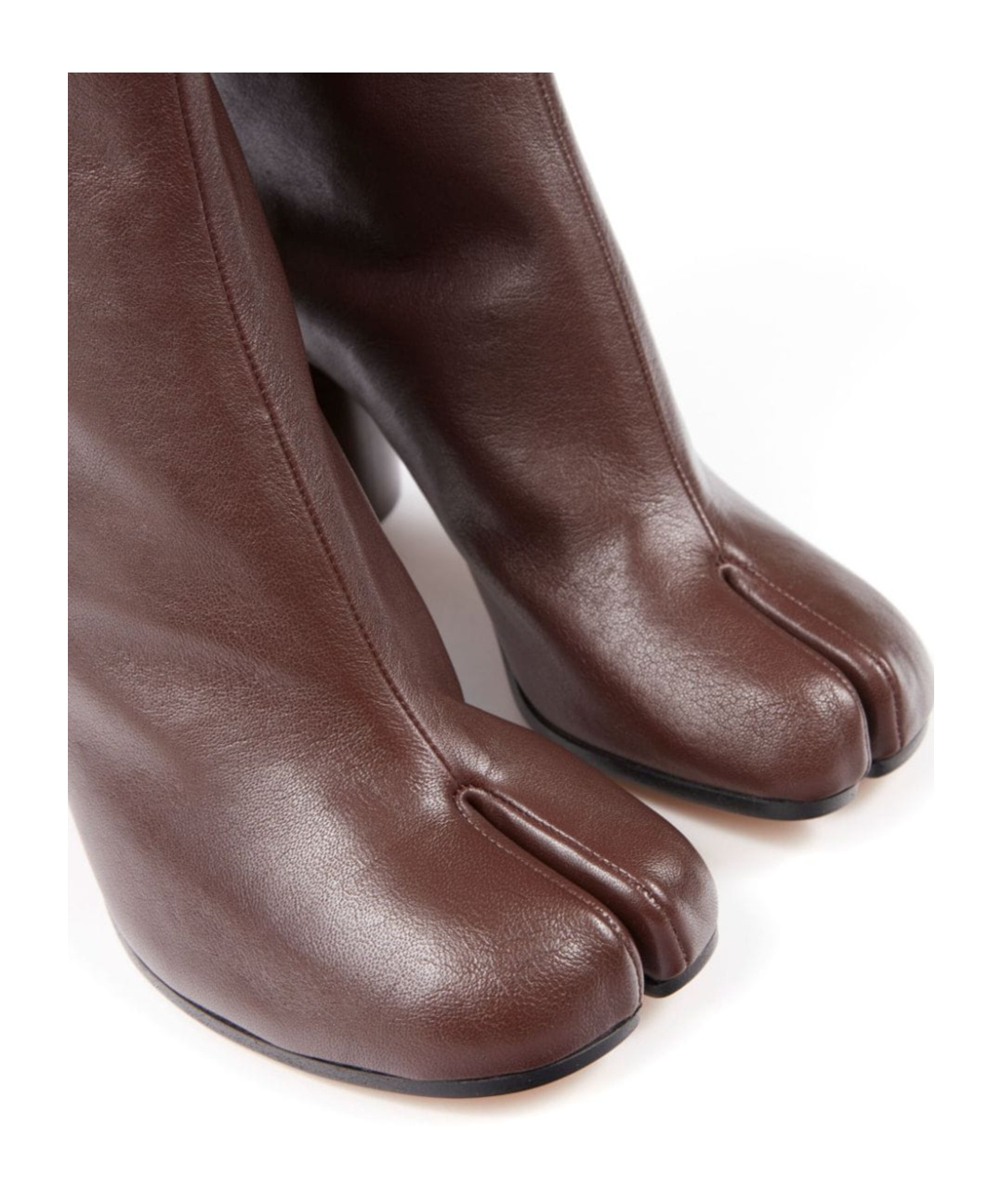 Maison Margiela 80mm Tabi Ankle Boots In Brown