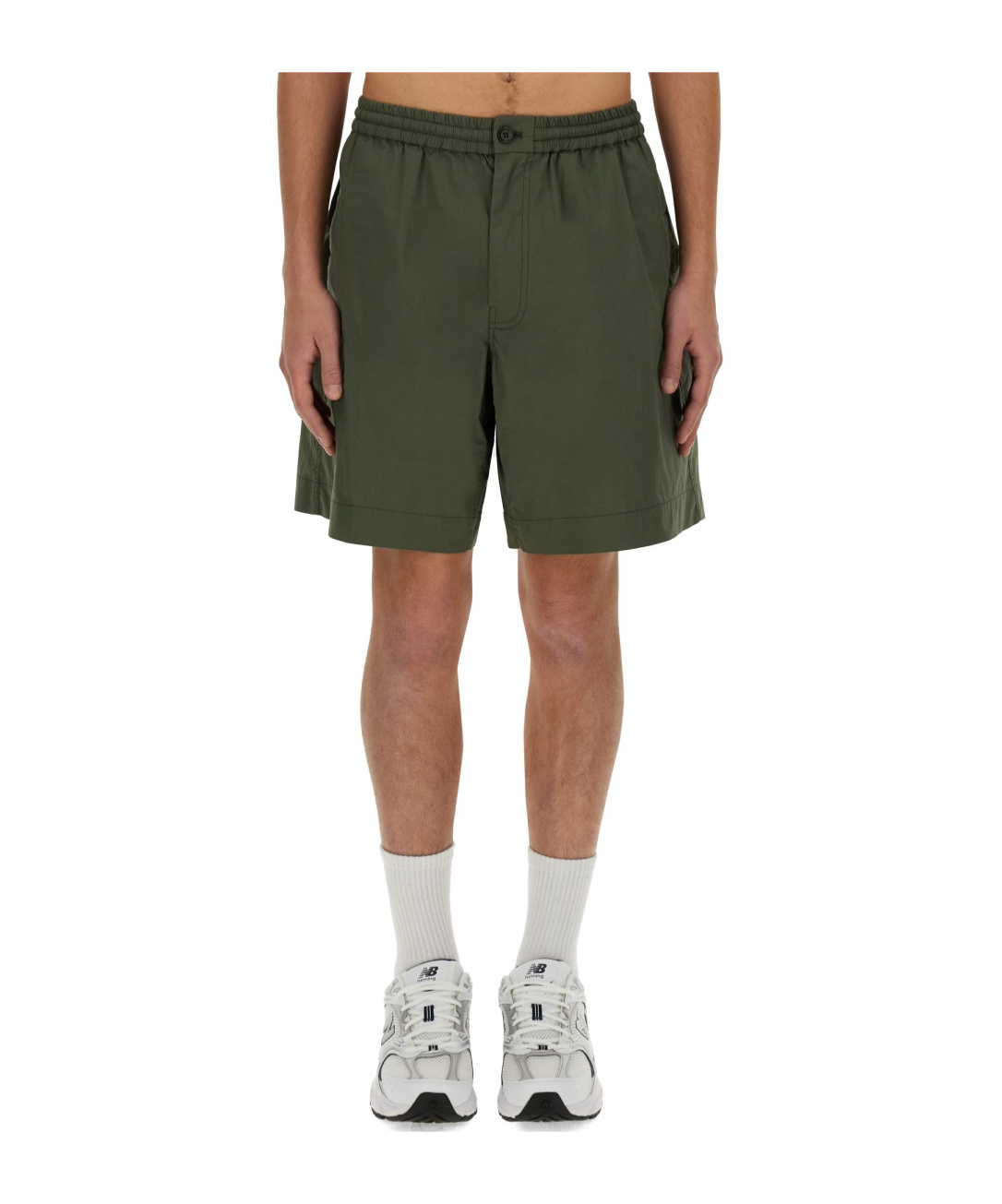 Shop Aspesi Poplin Bermuda Shorts
