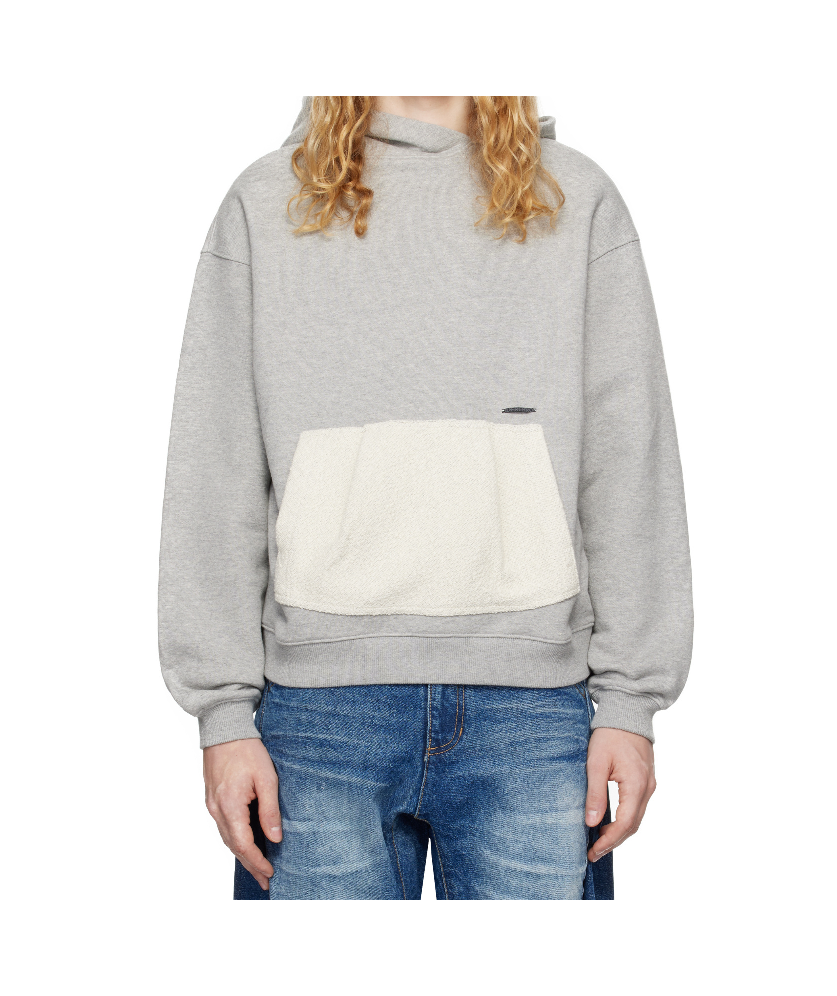 Ader Error Long-sleeved Sweater In Gray