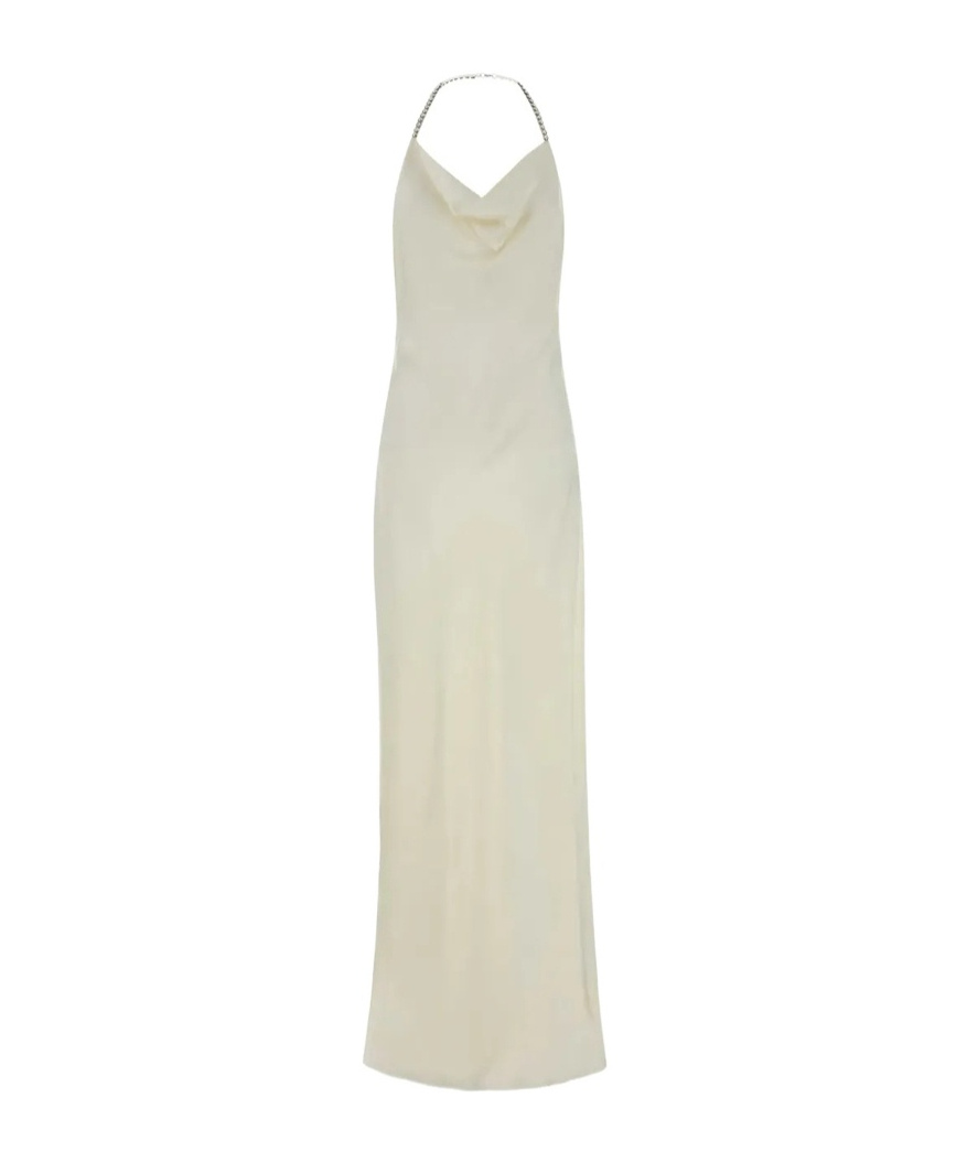 Stella Mccartney Chain-neck Maxi Dress In White
