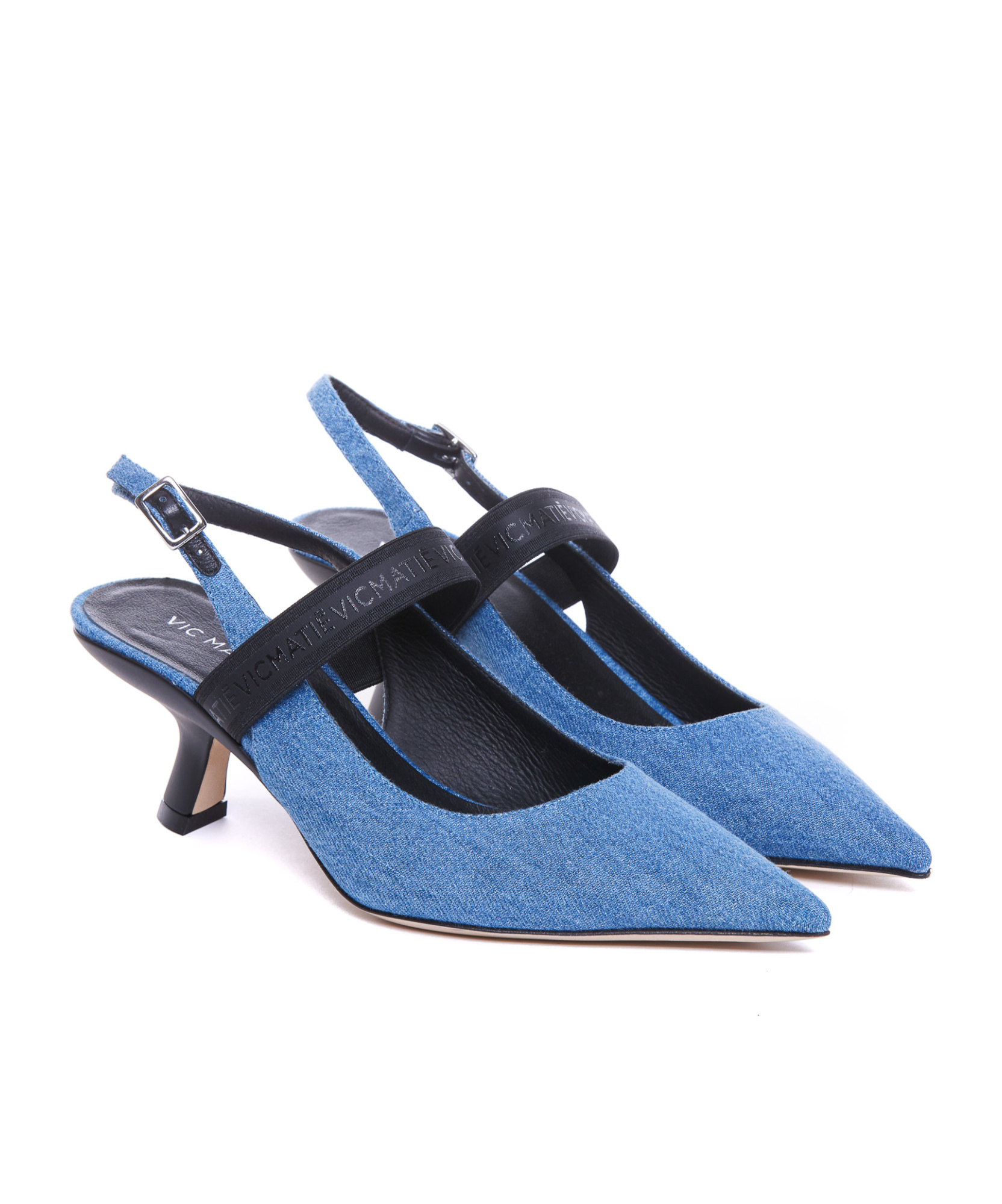 Shop Vic Matie Slingback Heel Pumps In Blue