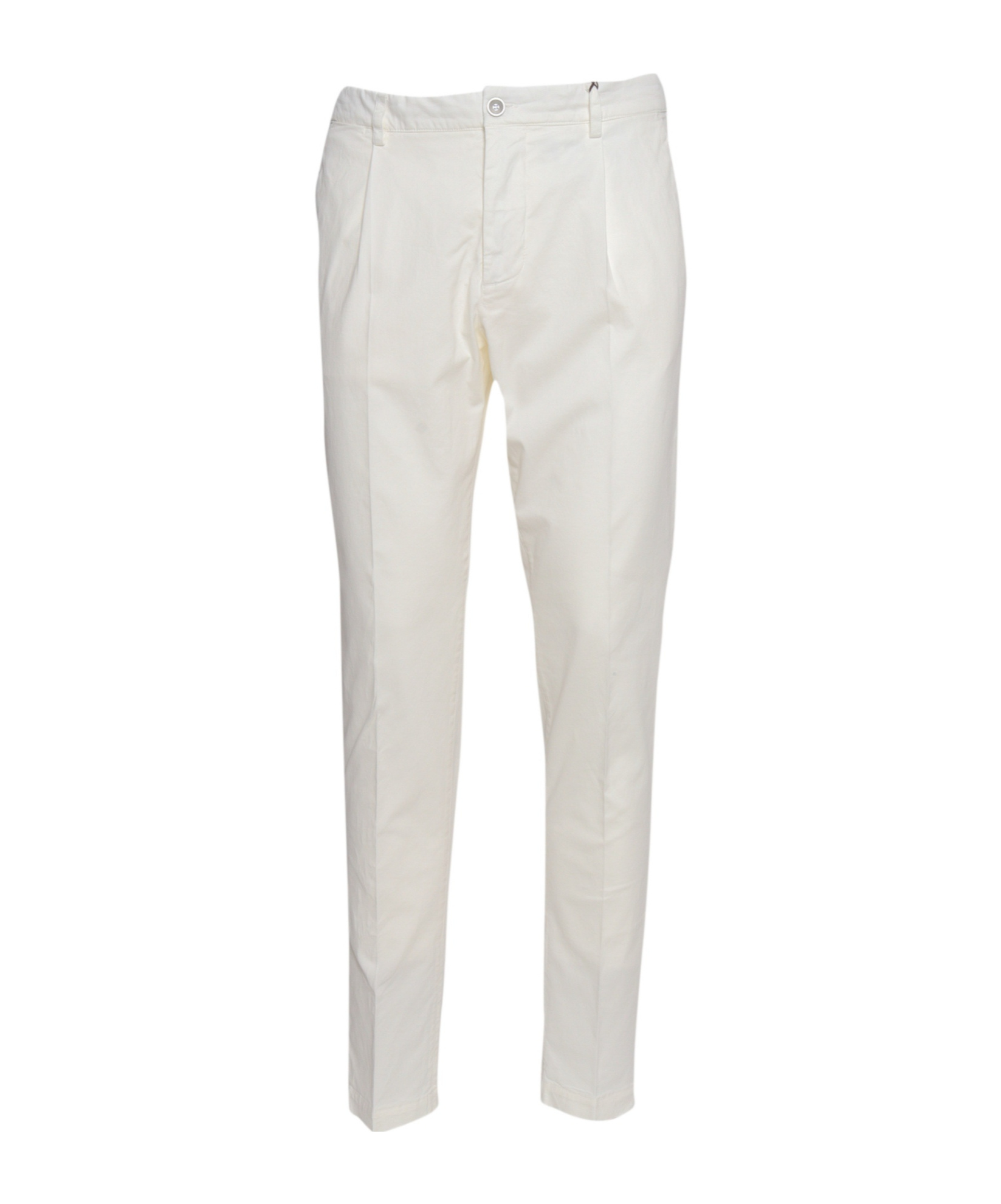 Peserico Diagonal Zipper Casual Pantsdiagonal Zipper Casual Pants In White