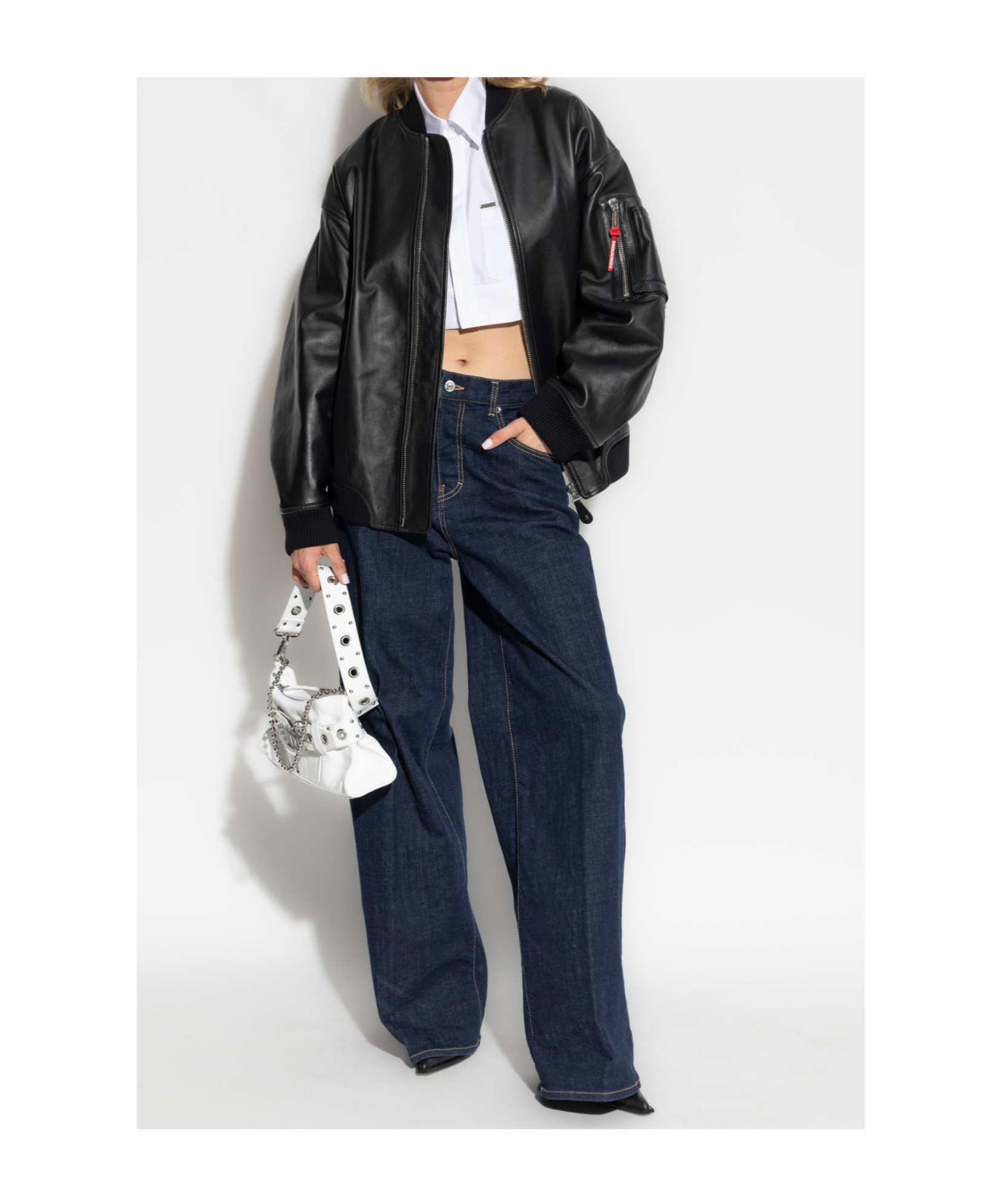 Dsquared2 Rounded Cropped Shirt