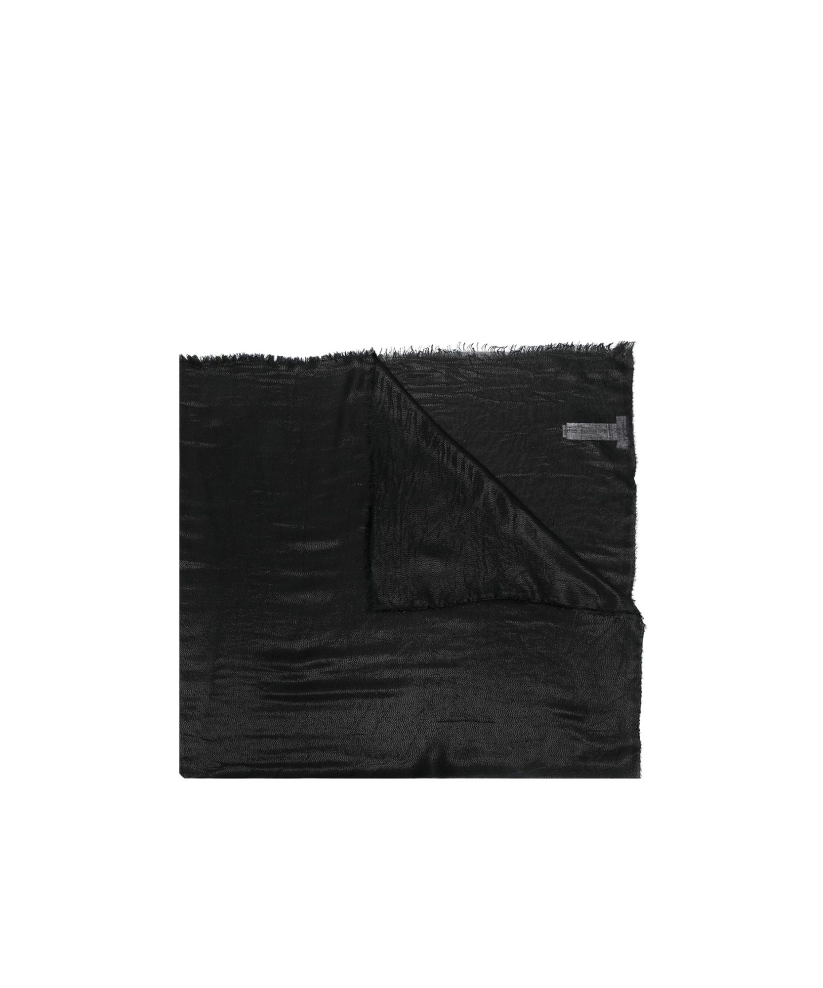 Fabiana Filippi Tonal-design Scarf In Black