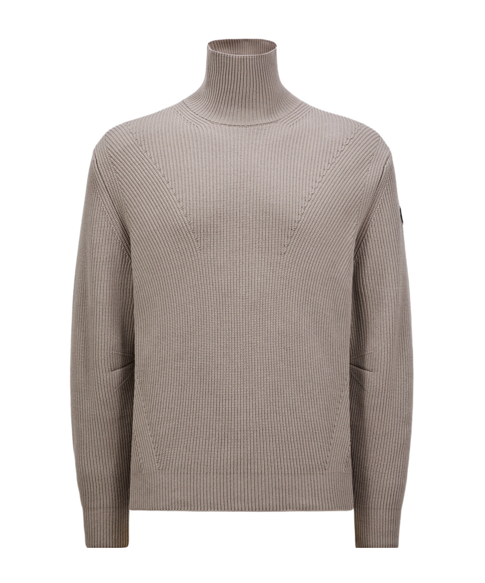 Moncler Long-sleeved Sweater In Black