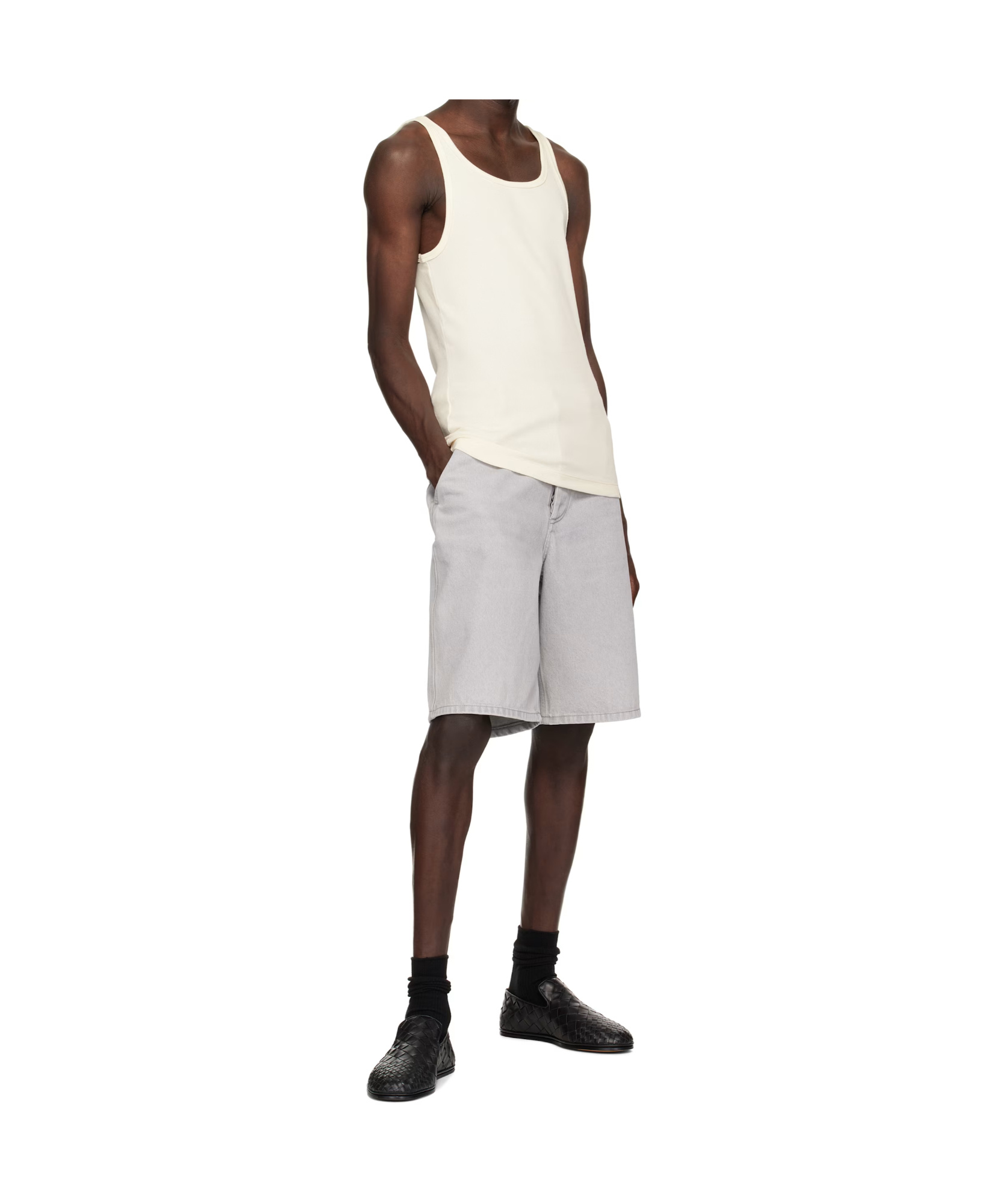 Shop Skims Ribbed Knit Vest Three-pack