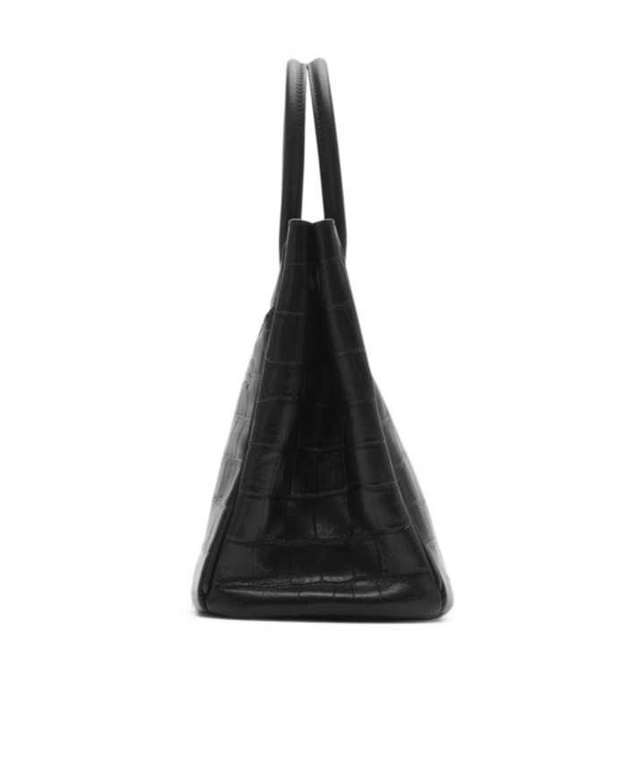 Burberry Womens Rocking Horse Suede Tote Bag Dark Brown In Black
