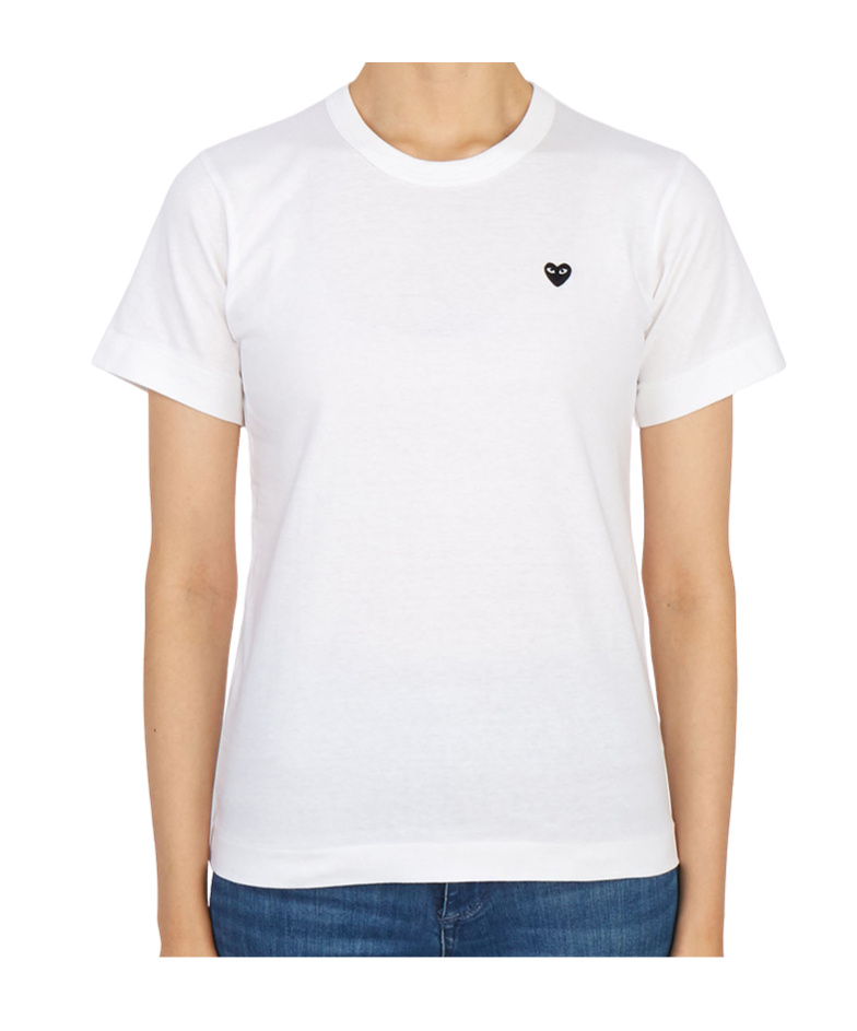 Comme Des Garçons Crew Neck T-shirt In White