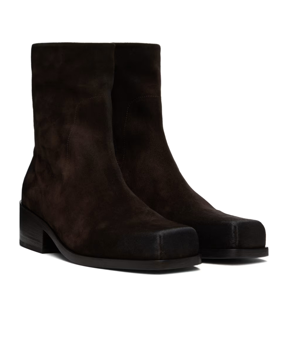 Marsèll Cassello Suede Ankle Boots In Black