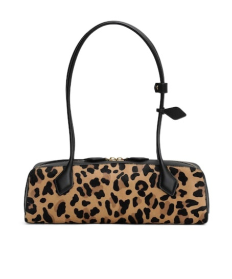 Alaïa Le Teckel Medium Bag In Leopard Haircalf