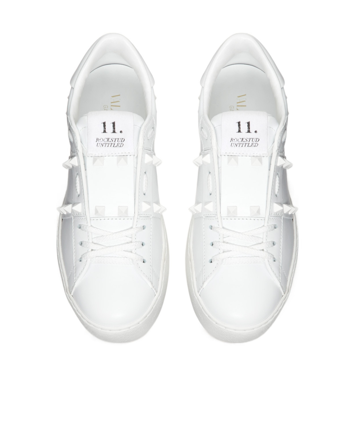 Shop Valentino Untitled Open Low-top Sneakers In White