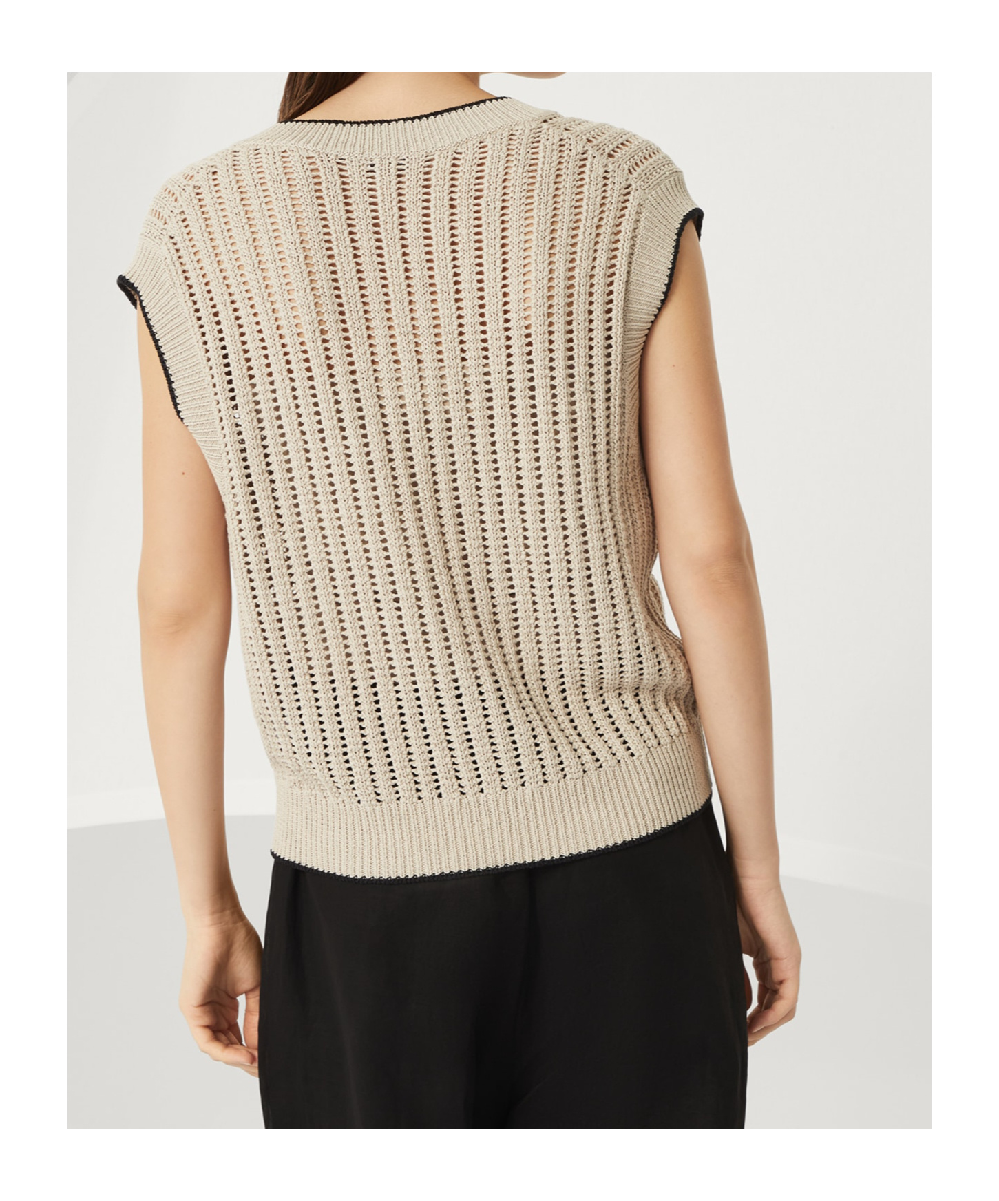 Shop Brunello Cucinelli Monili-detail Vest In Nude