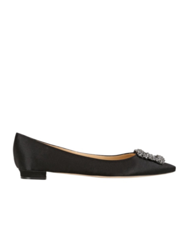 Manolo Blahnik Hangisi Flat Shoes With Shallow Mouth