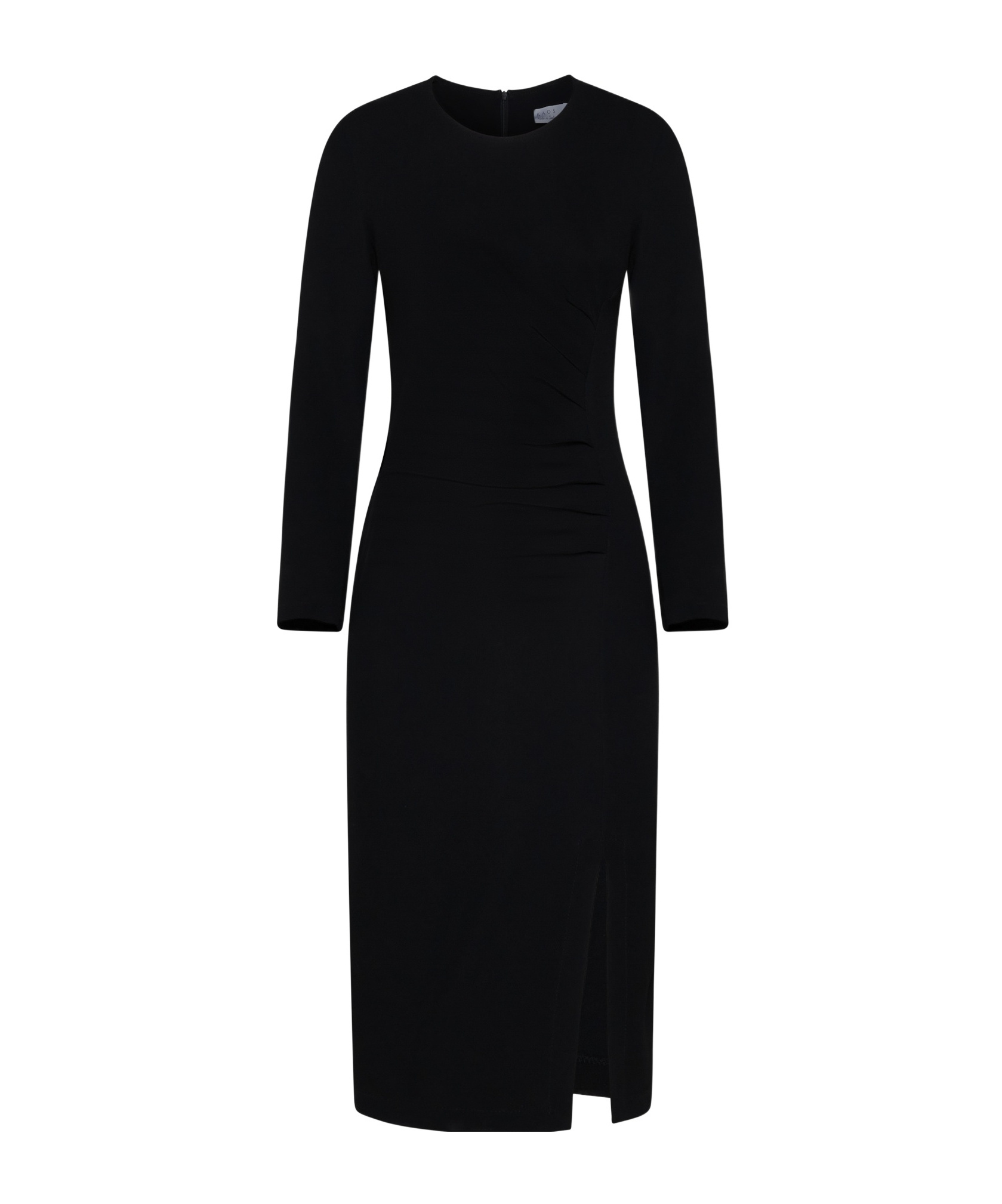 Kaos Drape Pattern Dress In Black