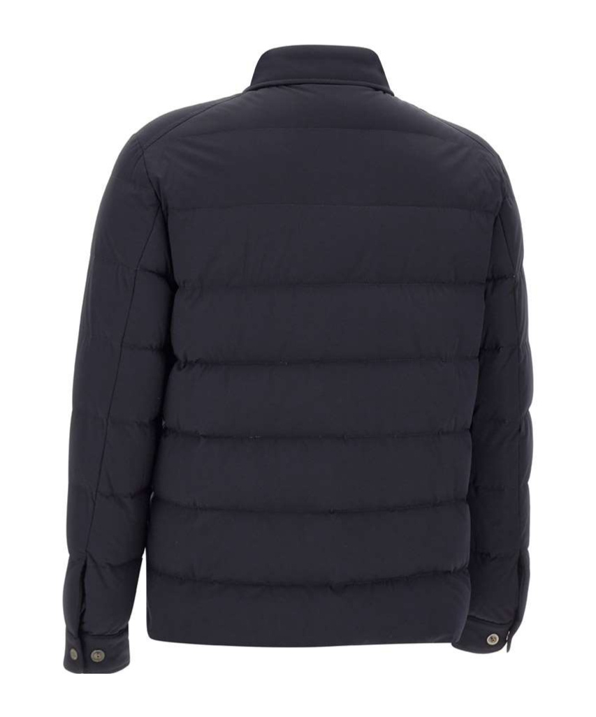 Moorer Overshirt With Quilted Design And Front Pockets