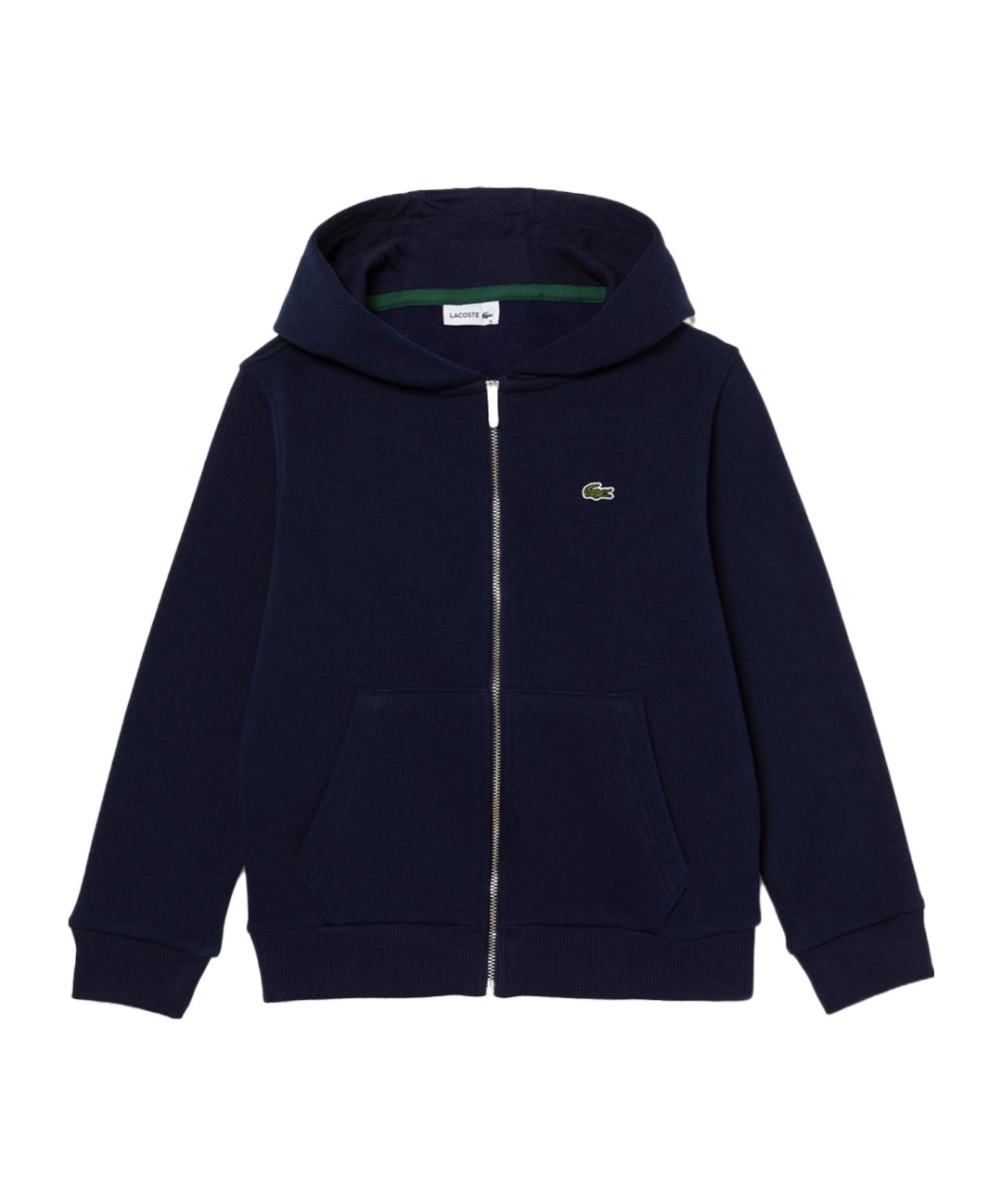 Lacoste Boys' Full Zip Hooded Sweatshirt - Little Kid, Big Kid In Black