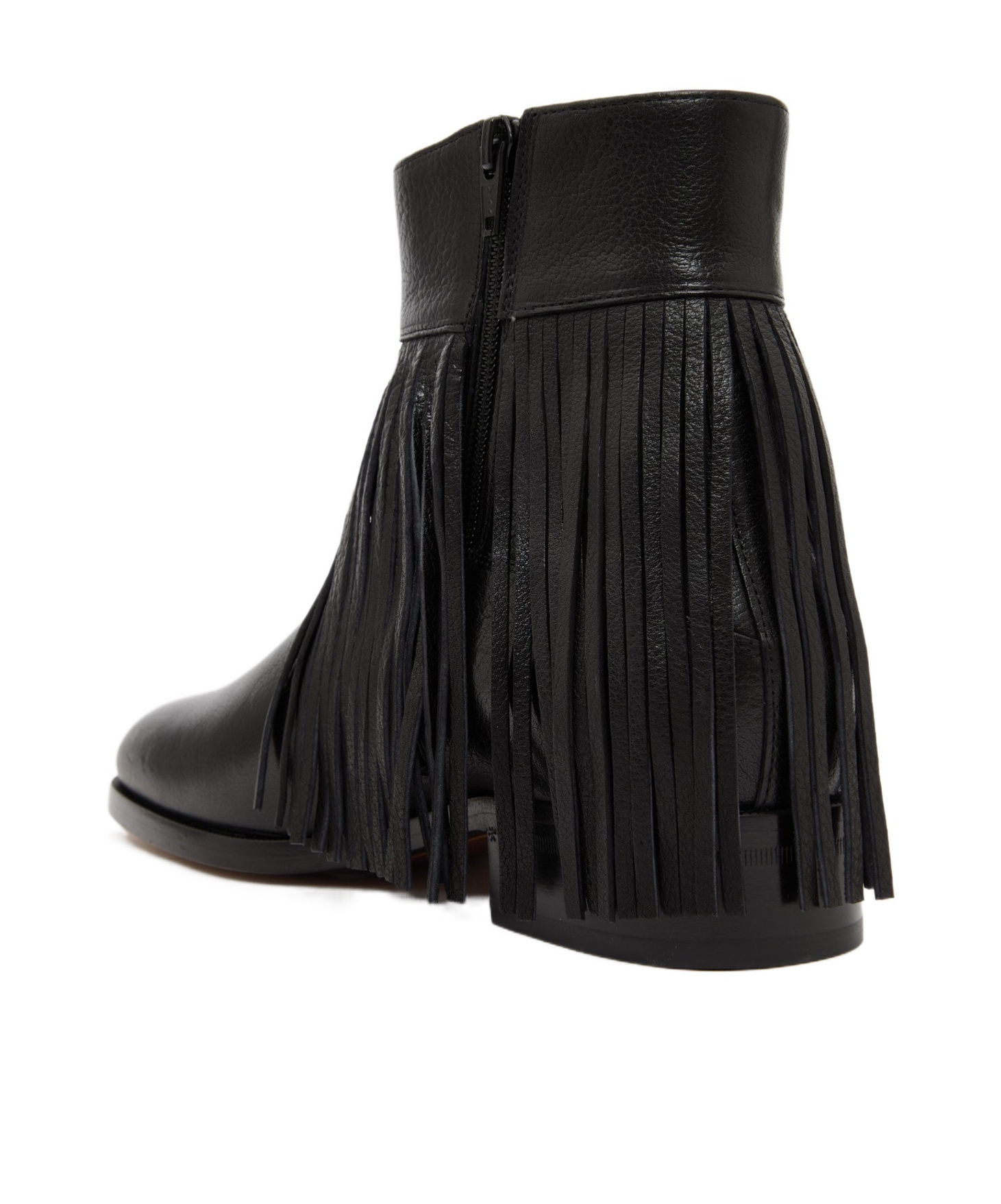 Valentino Round-head Short Boots In Black