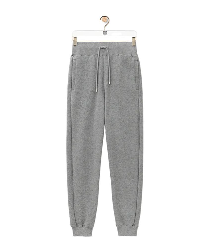 Loewe Drawcord Cashmere Sweatpants In Gray