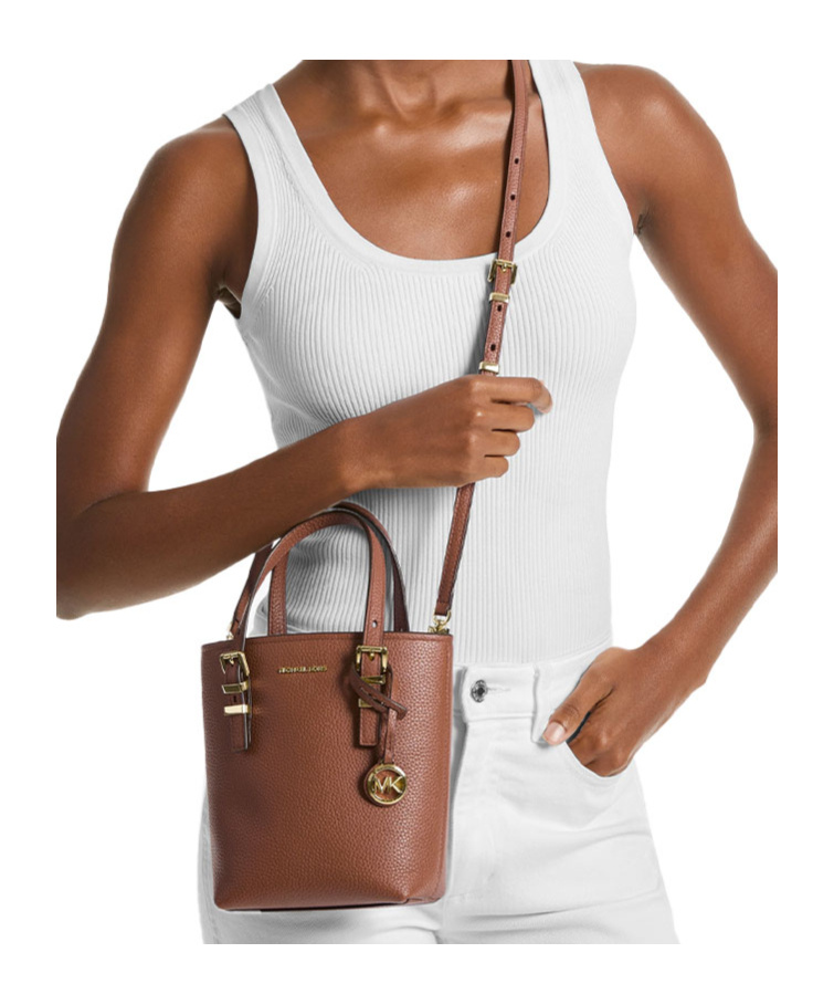 Michael Kors Double Handle Shoulder Bag In Brown