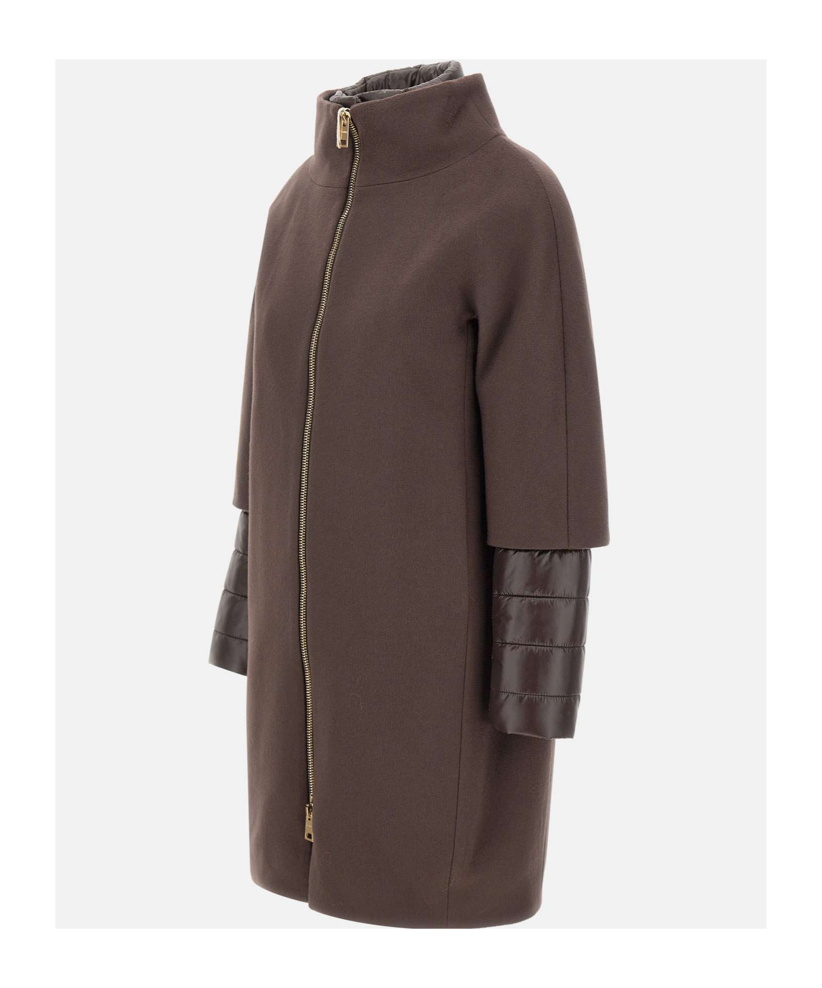 Herno Two-in-one Cotton Jacket In Brown