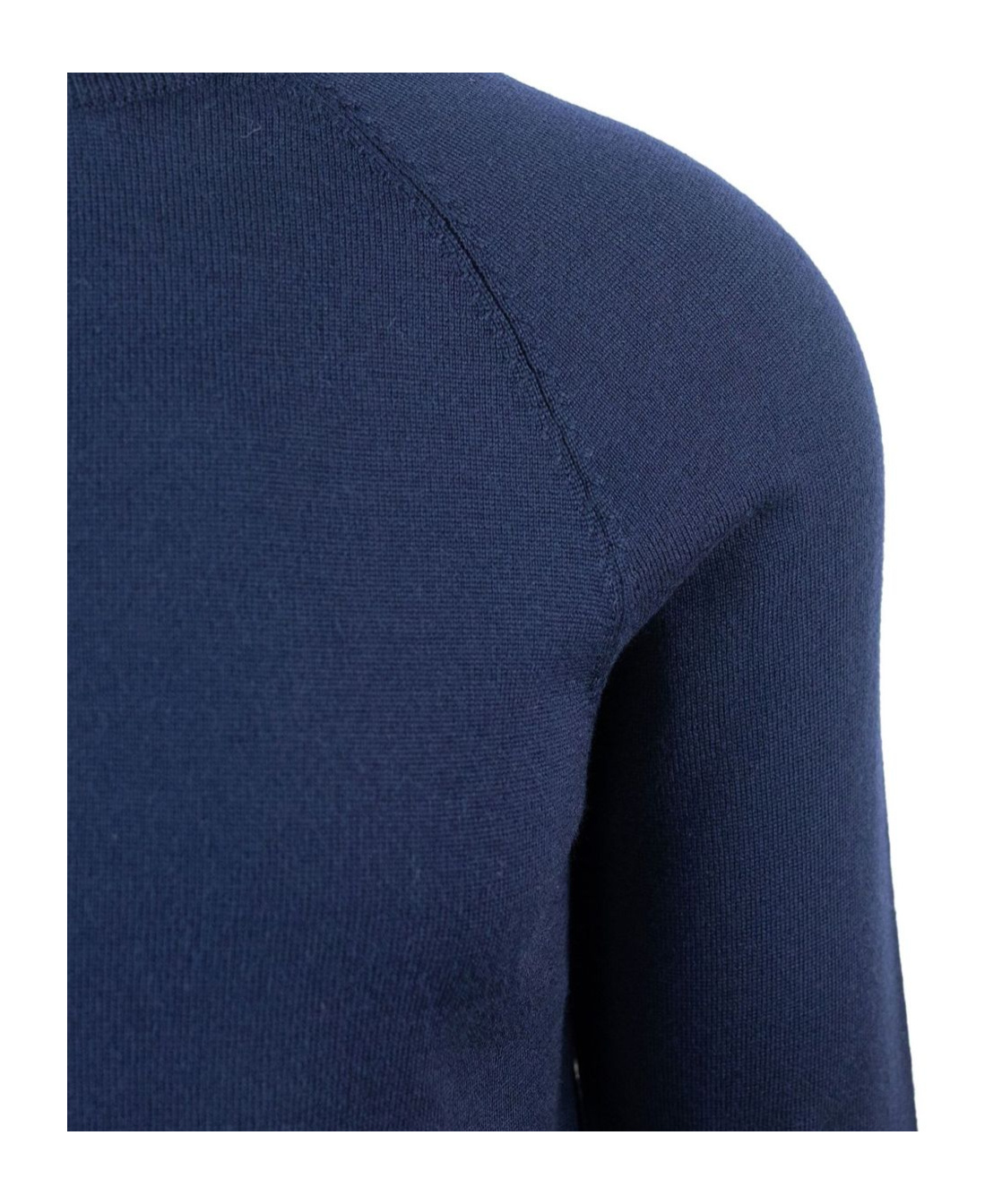 Eleventy Round Neck Long-sleeved Sweater In Blue