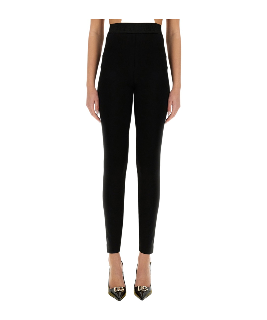 Dolce & Gabbana High Waisted Skinny-fit Trousers In Black