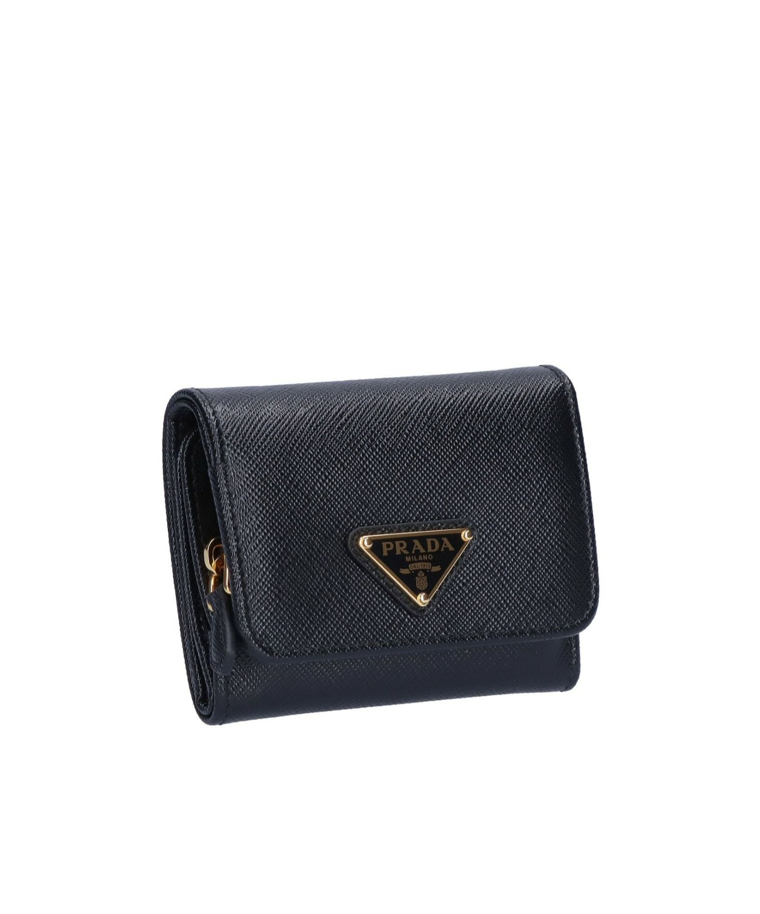 Prada Saffiano Wallet In Black