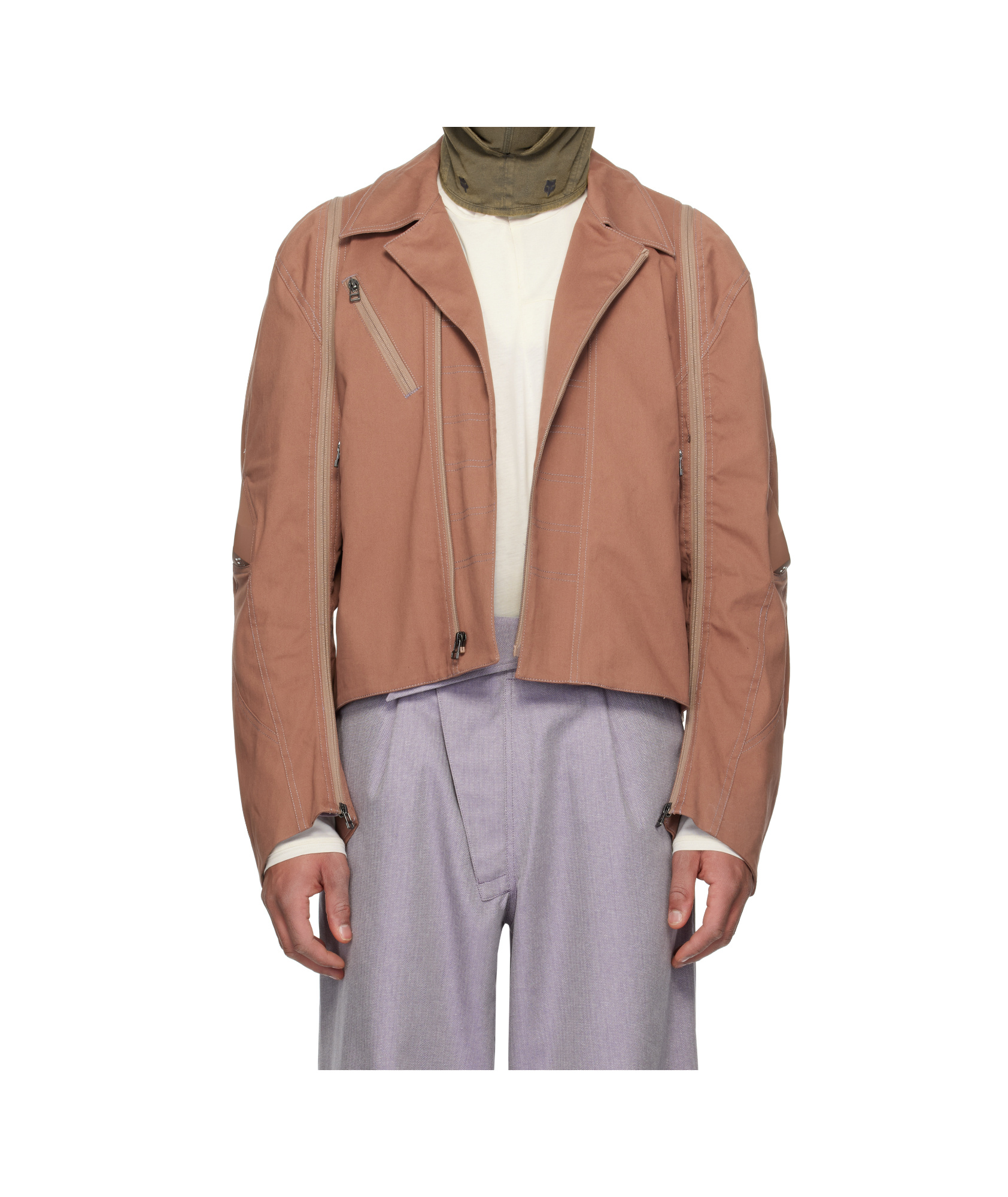 Kiko Kostadinov Brown Fox Racing Edition Fox Jacket In Multicolor
