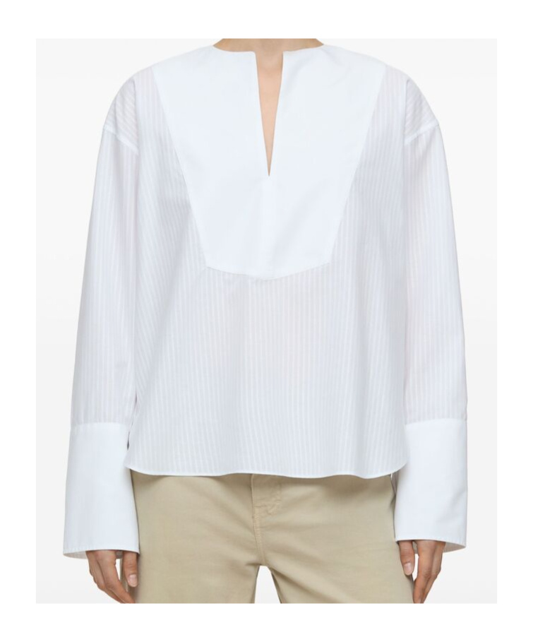 Shop Closed Striped Blouse In White