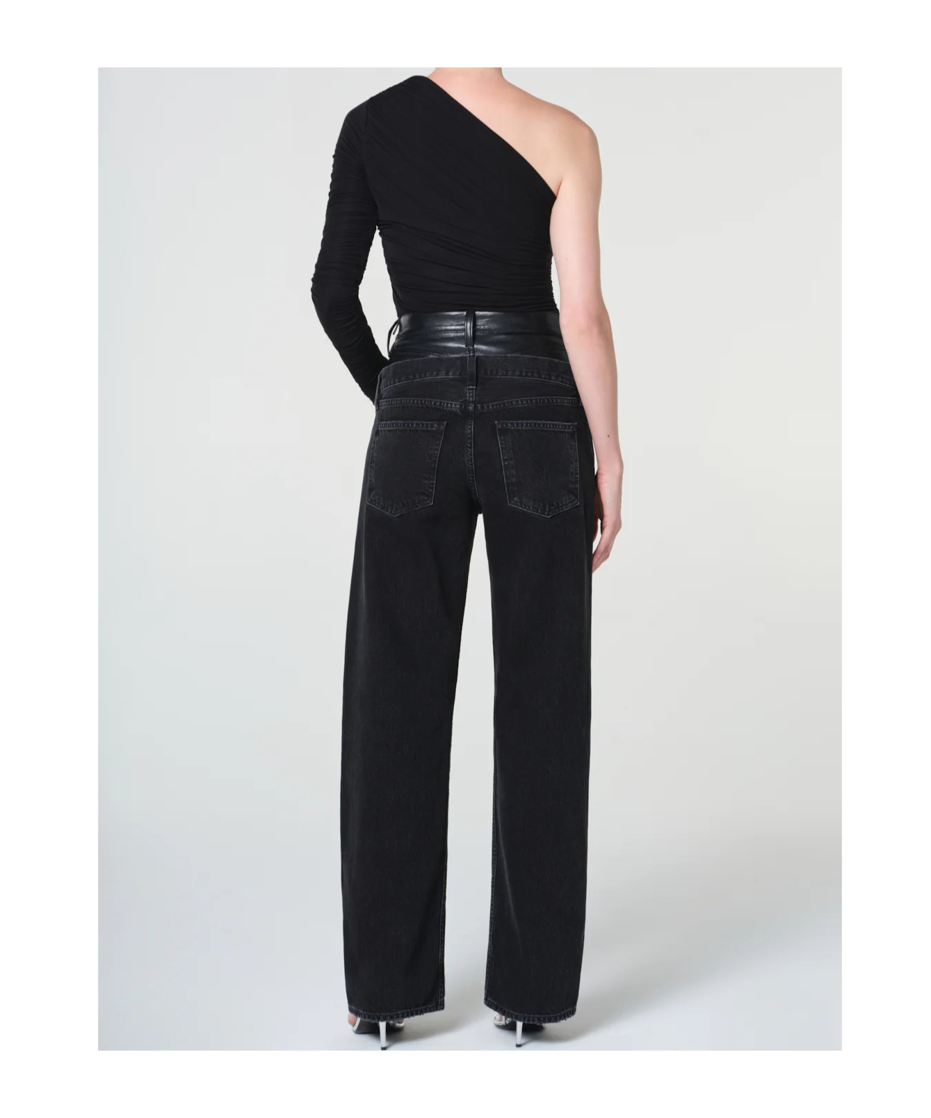 Agolde Straight-leg Jeans In Black