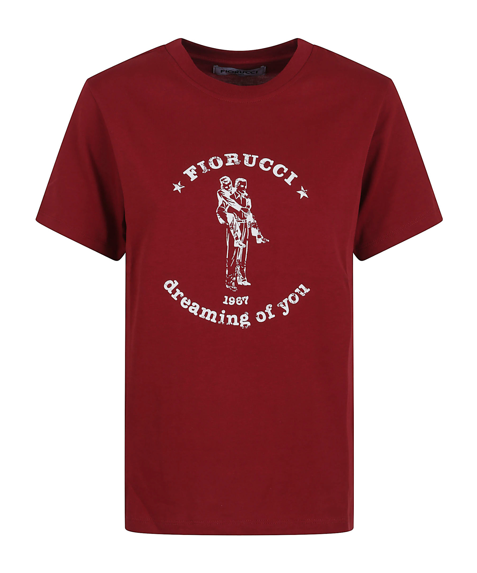 Fiorucci Dreaming Of You Regular Fit T-shirt In Burgundy