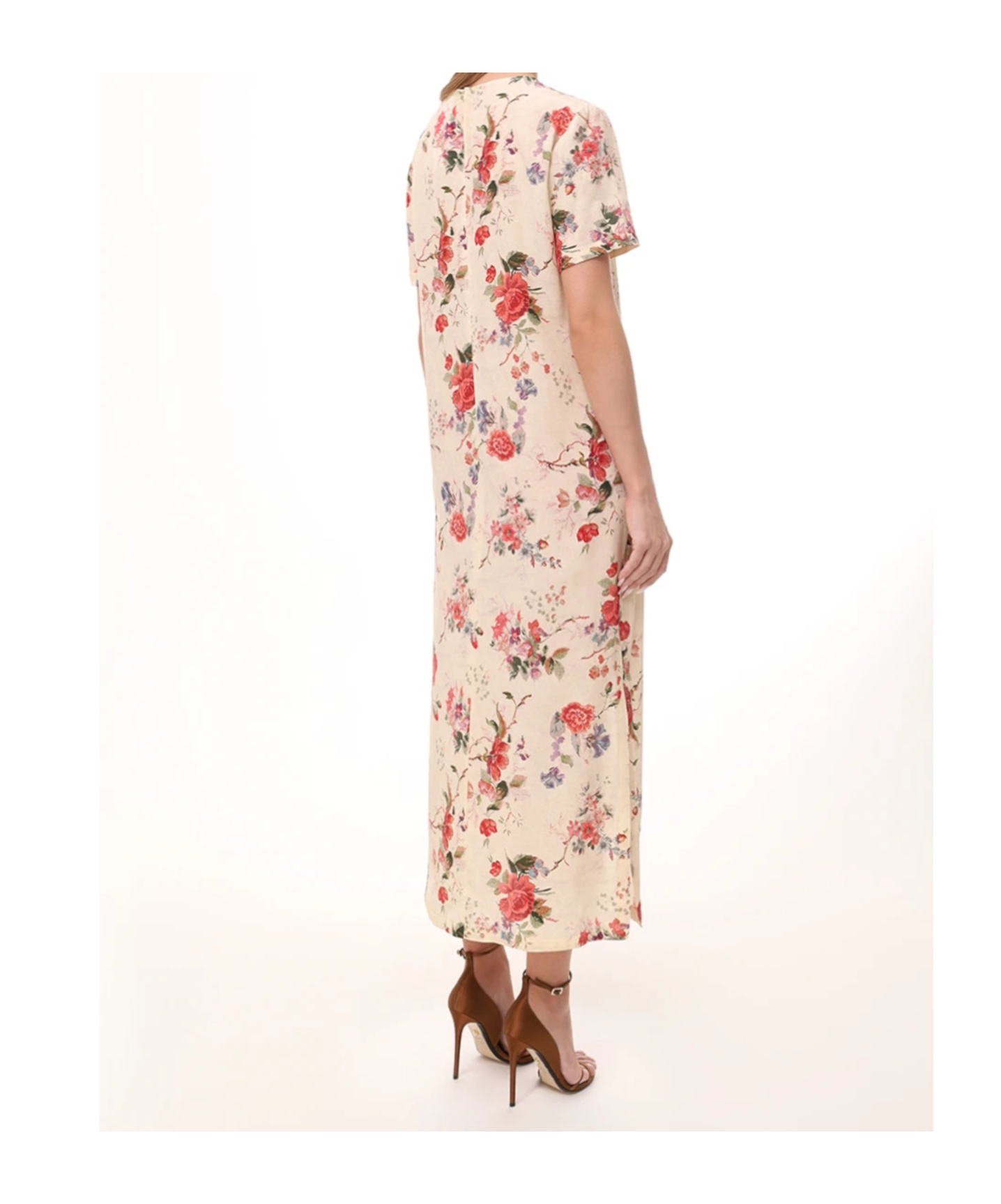 Weekend Max Mara Round Neck Dress In Multi