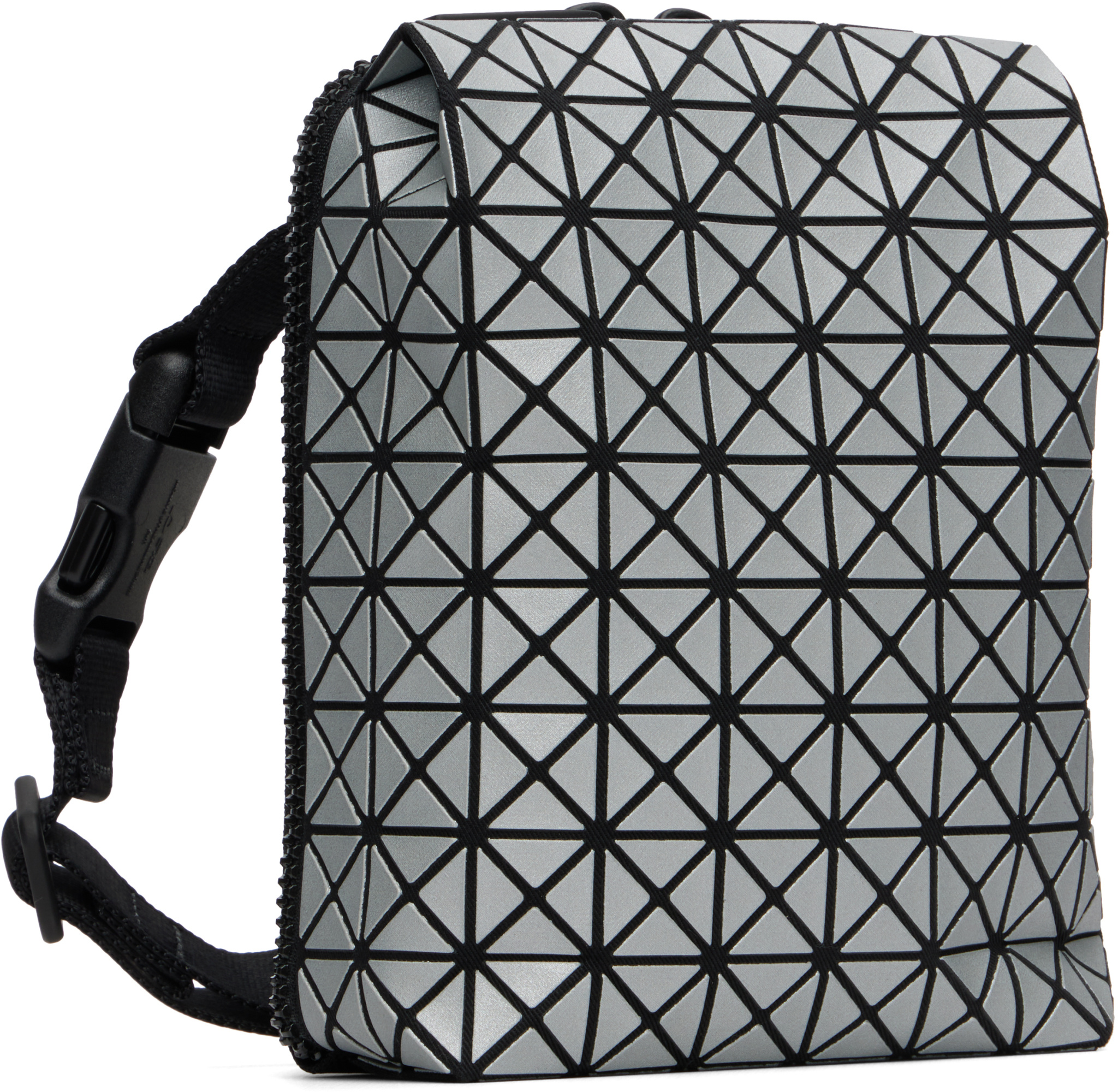 Bao Bao Issey Miyake Beetle Reflector Shoulder Bag In Silver
