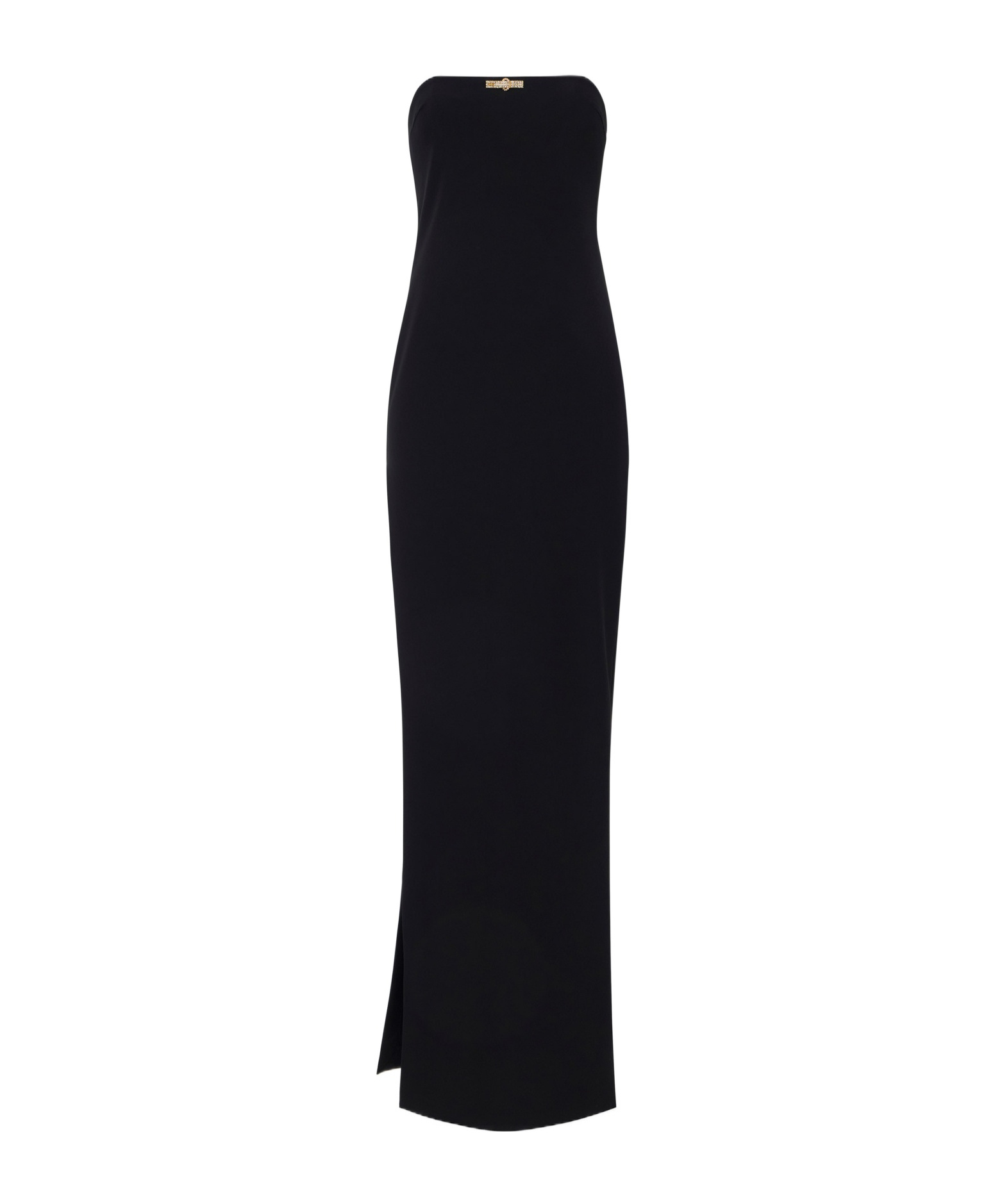 Elisabetta Franchi Tube Top Dress In Black