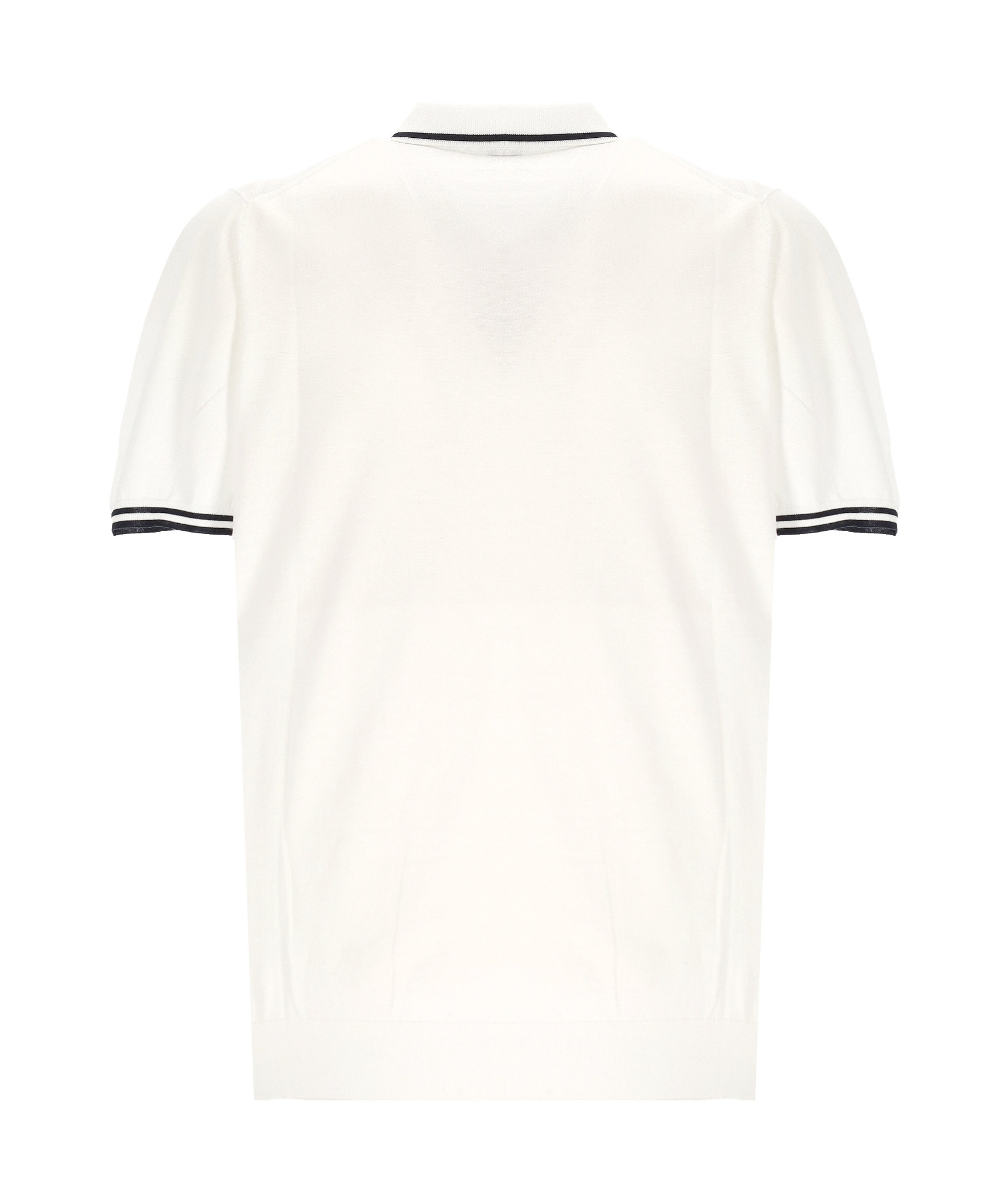 Shop Kiton Short Sleeve Polo Shirt In White