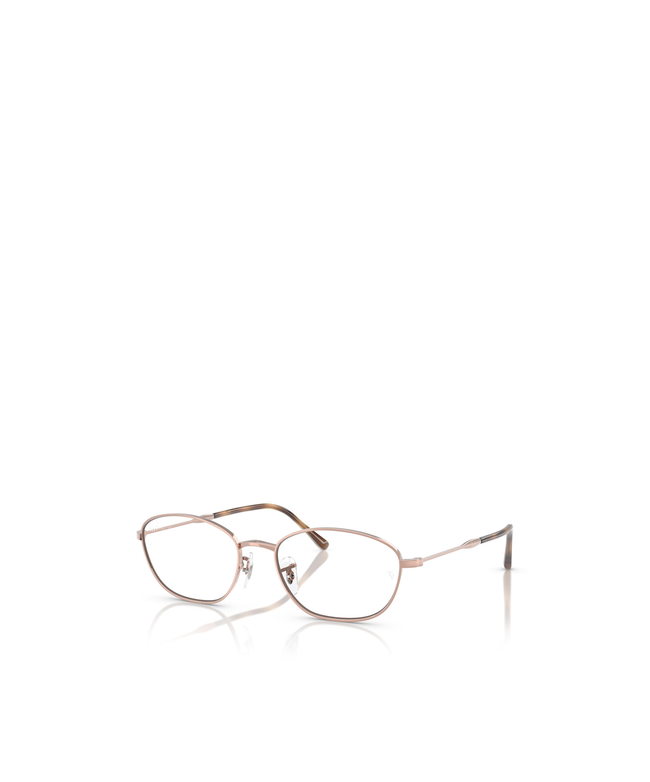 Ray Ban Geometrically Framed Flat Mirror In White