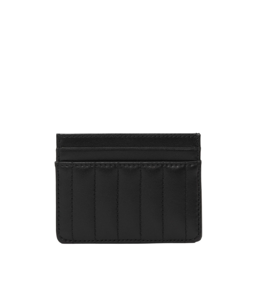 Burberry Lola Quilted Card Case In Black
