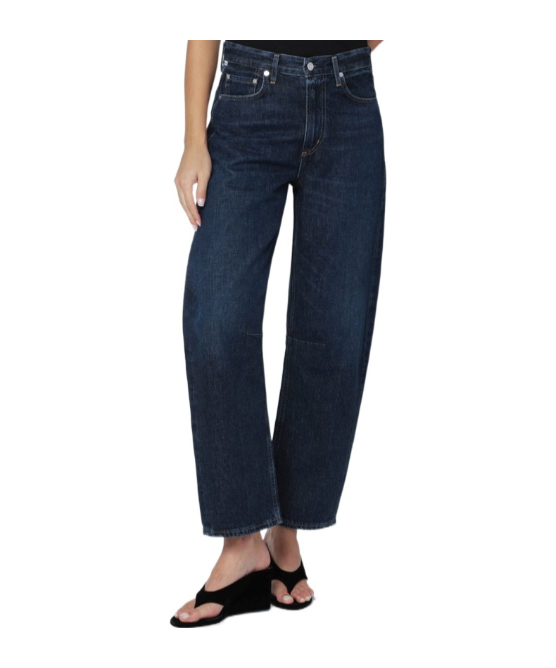 Citizen Of Humanity Button-fastening Wide-leg Jeans In Blue