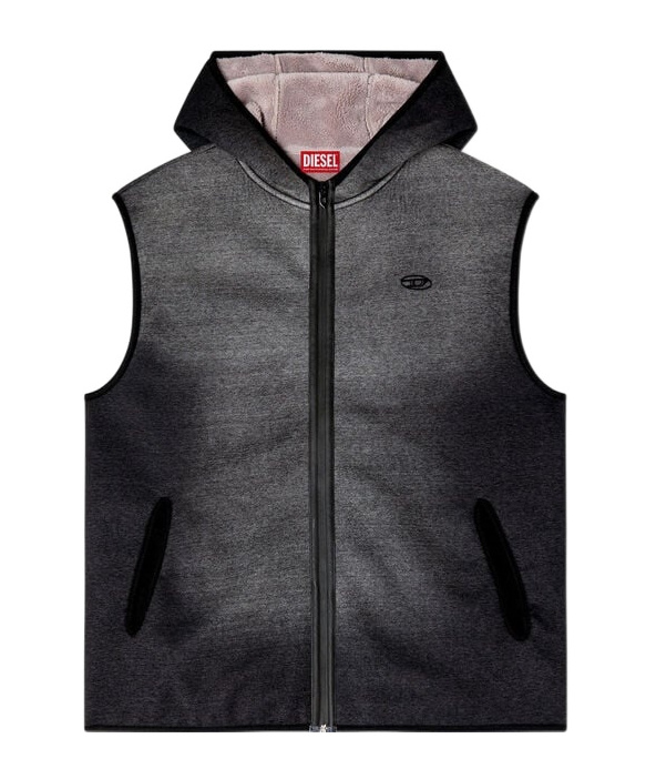 Diesel S-haky Hoodie In Black