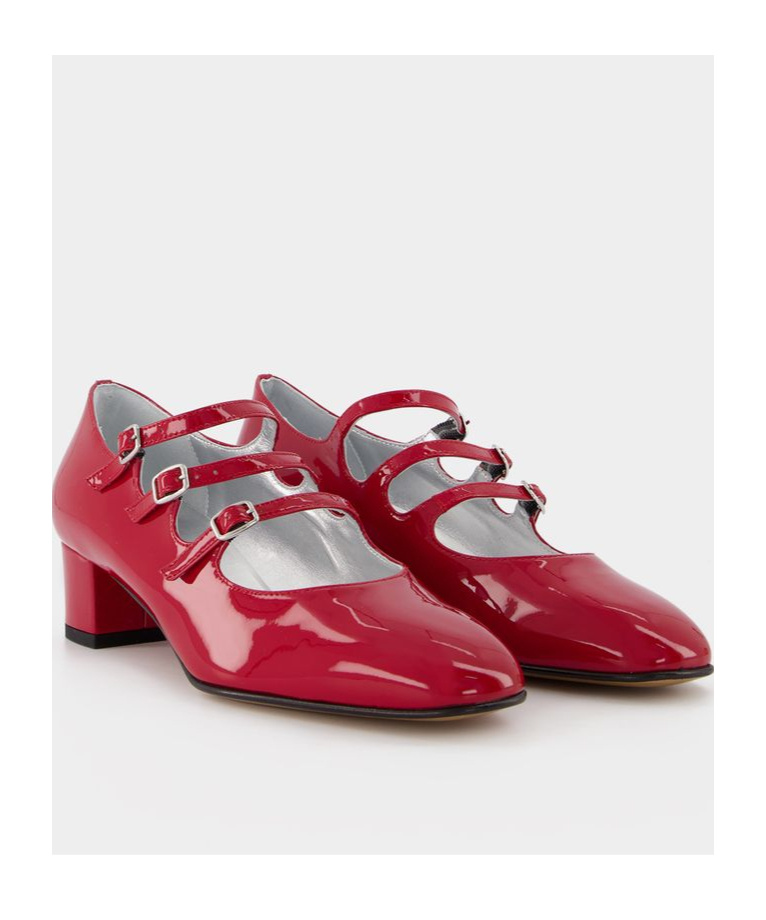 Shop Carel Paris Kina Block Heel Pumps In Red