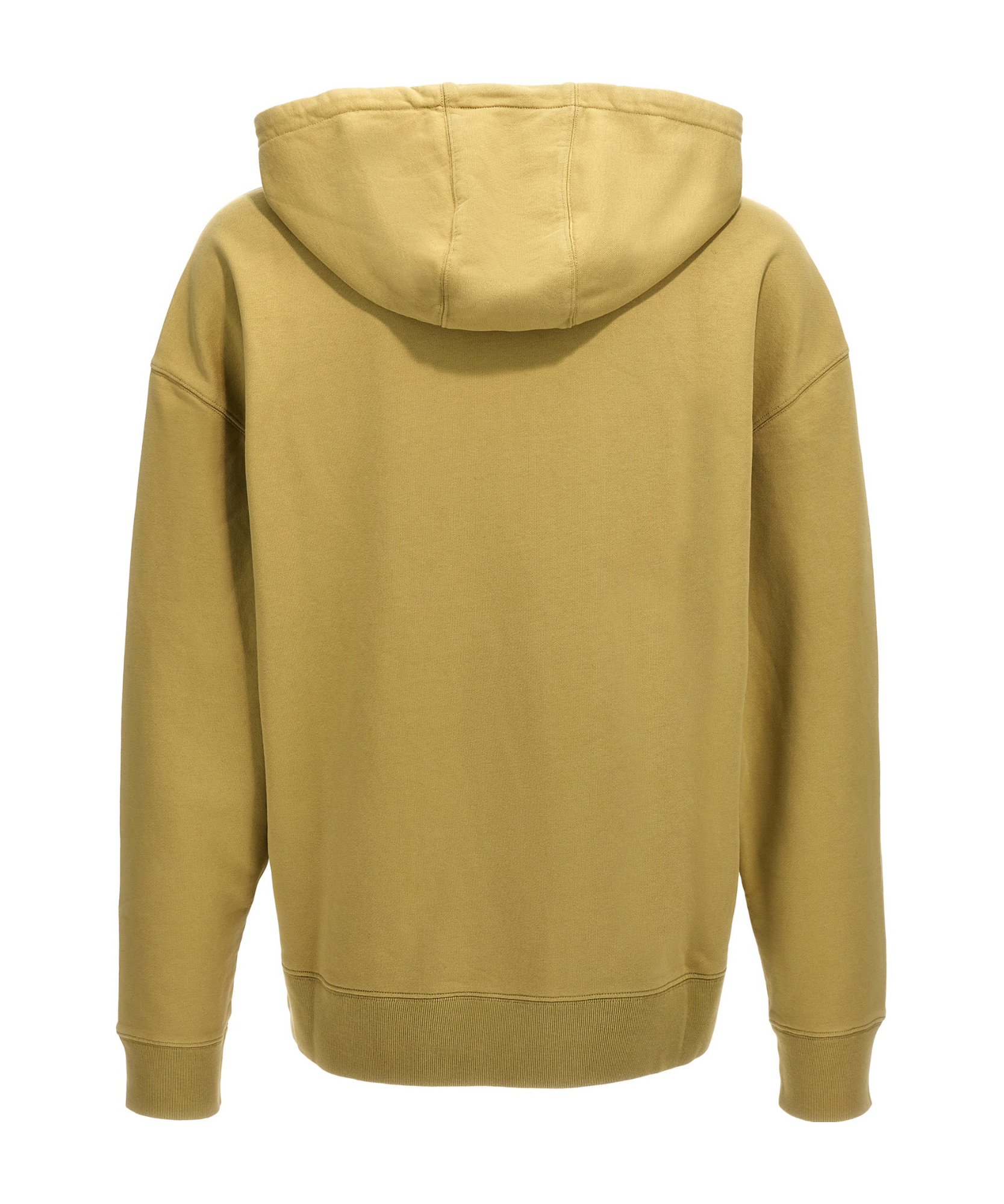Shop Maison Kitsuné Bold Fox Head Patch Drawstring Hoodie In Nude