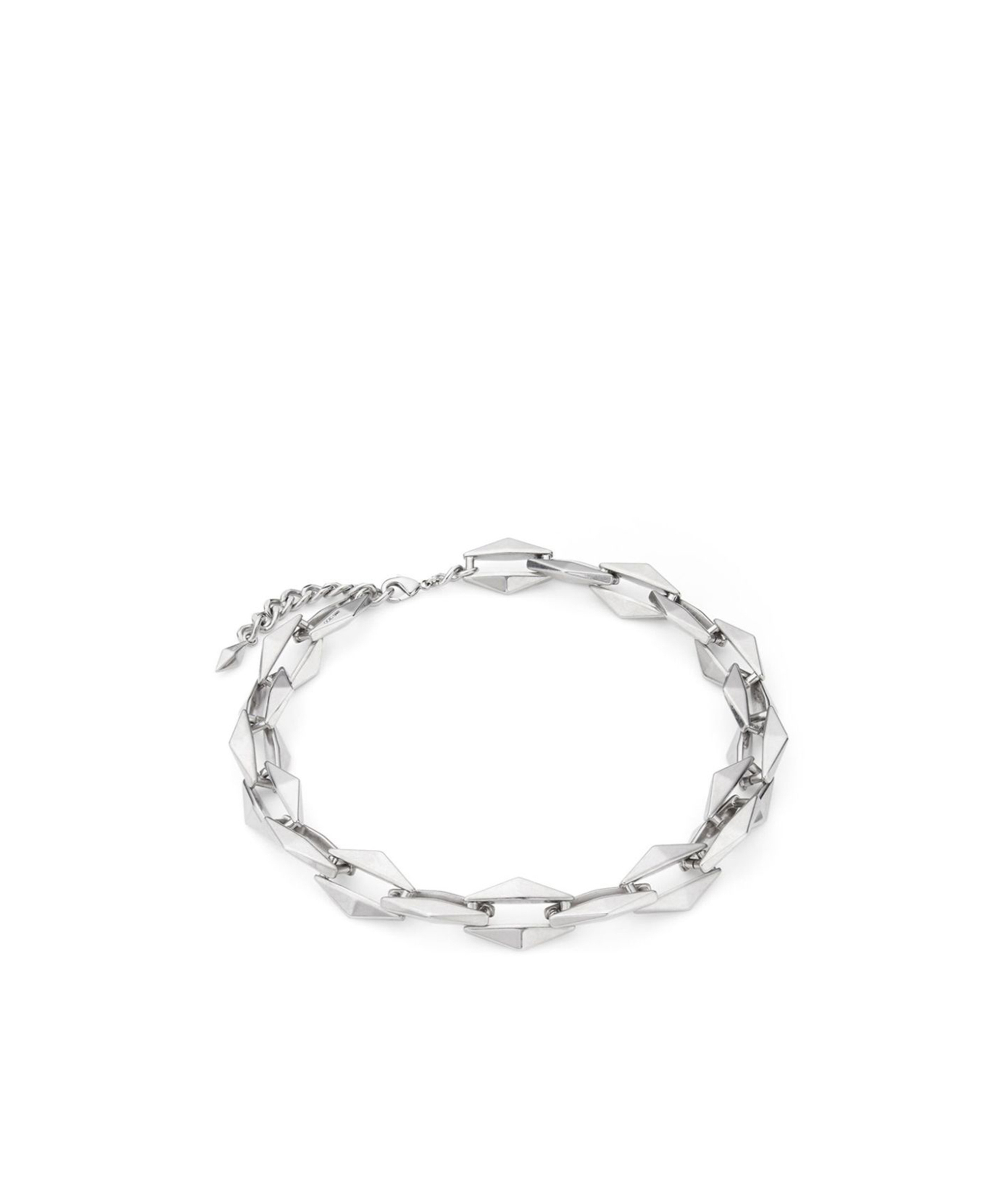 Jimmy Choo 'linkage De Diamant' Necklace In White