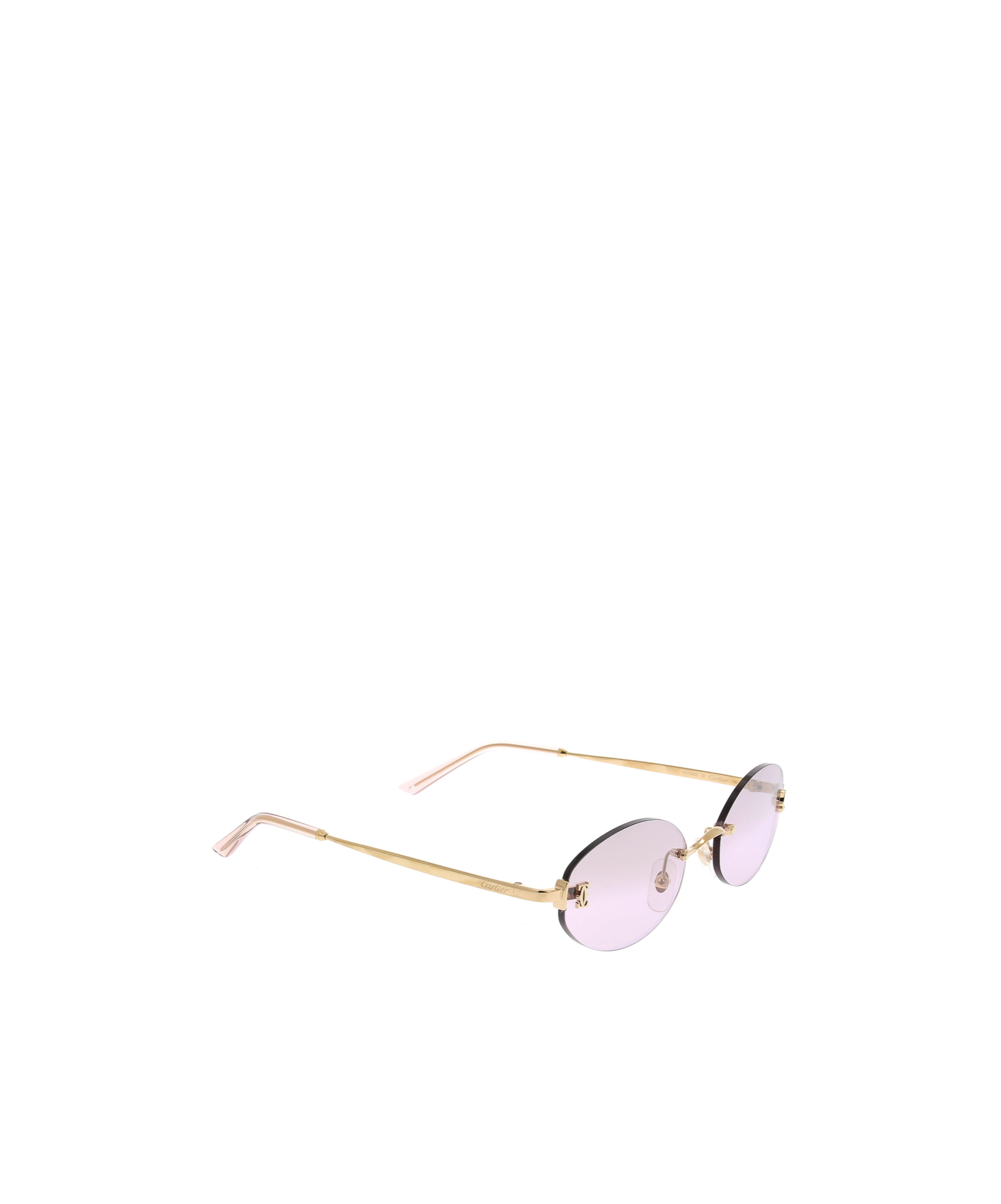 Cartier Oval Sunglasses In Gold