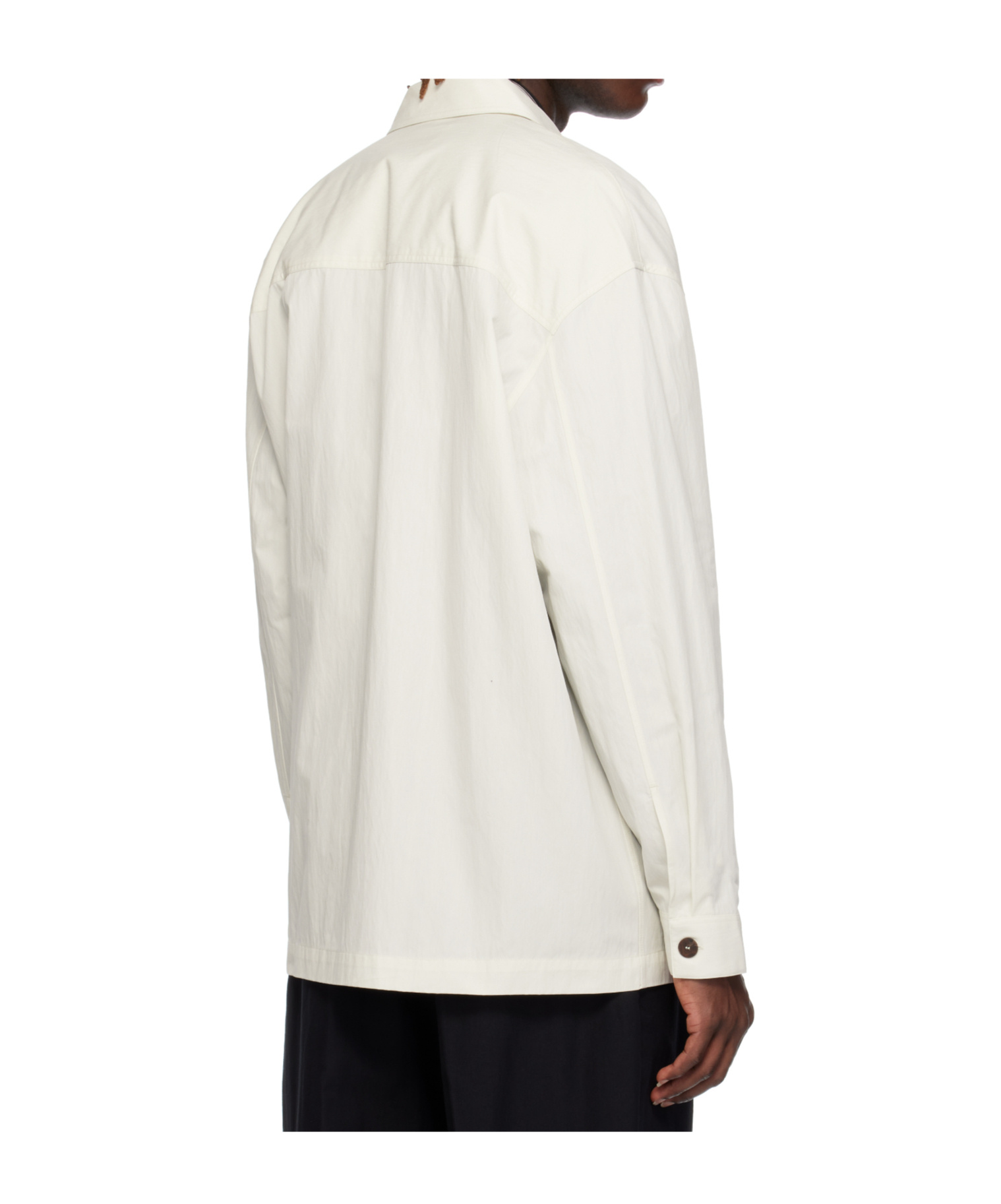 Studio Nicholson Lapel Casual Jacket In White