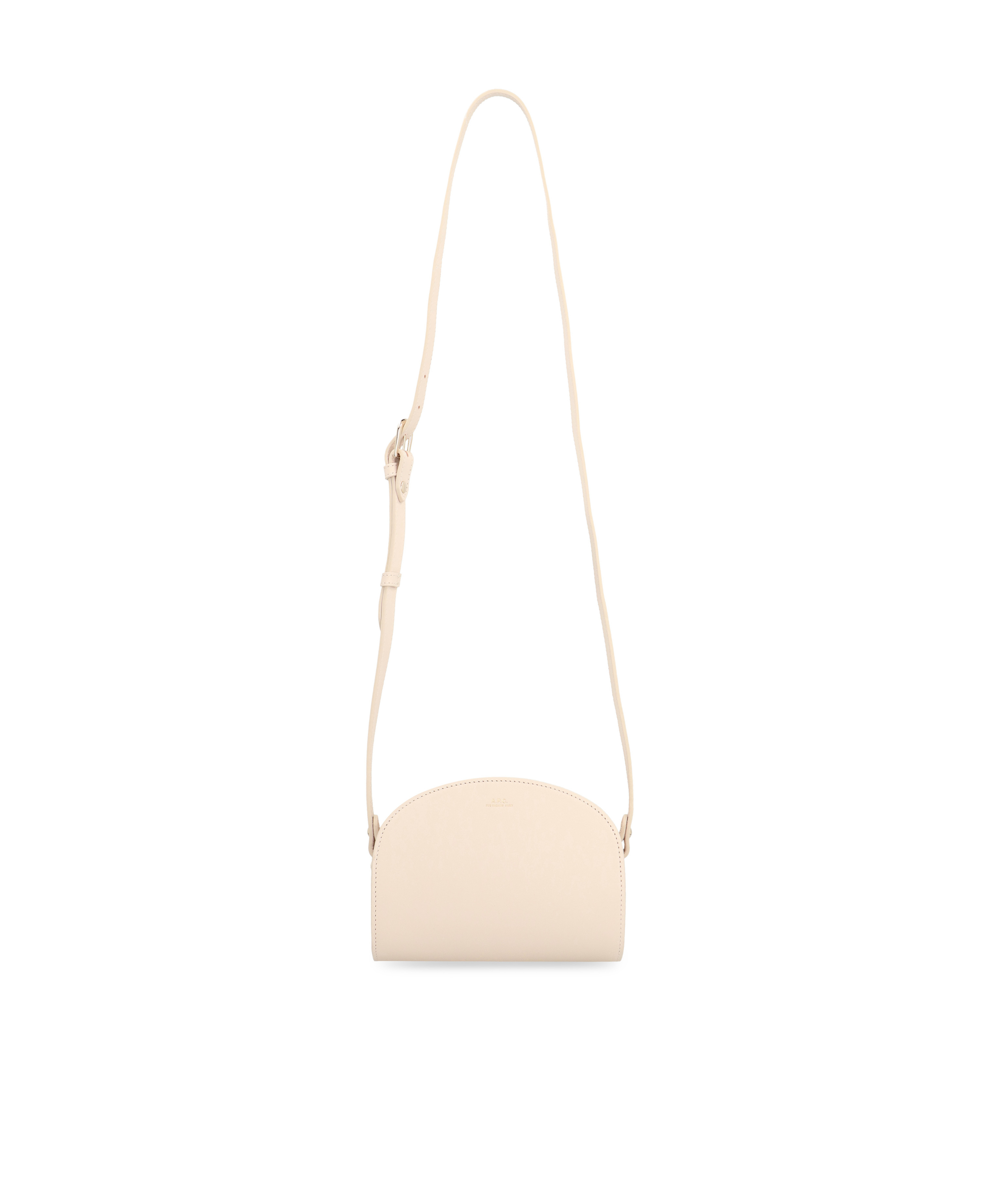 Apc Mini Demi-lune Cross Body Bag In Nude