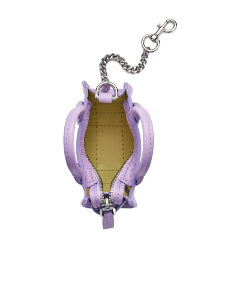 Marc Jacobs The Nano Tote Bag Charm In Purple