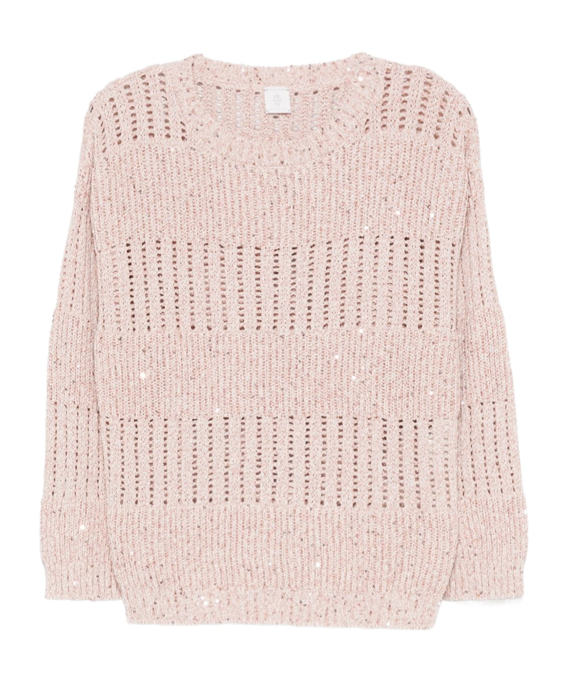 Eleventy Sequin-embellished Sweater In Pink