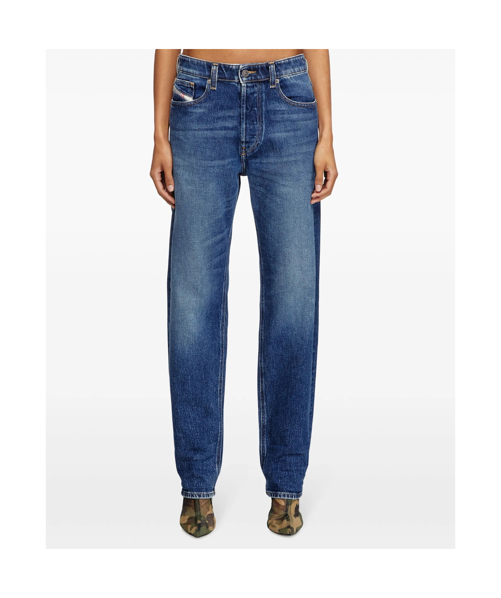 Diesel 1989 D-mine 09i28 Straight-leg Jeans In Blue