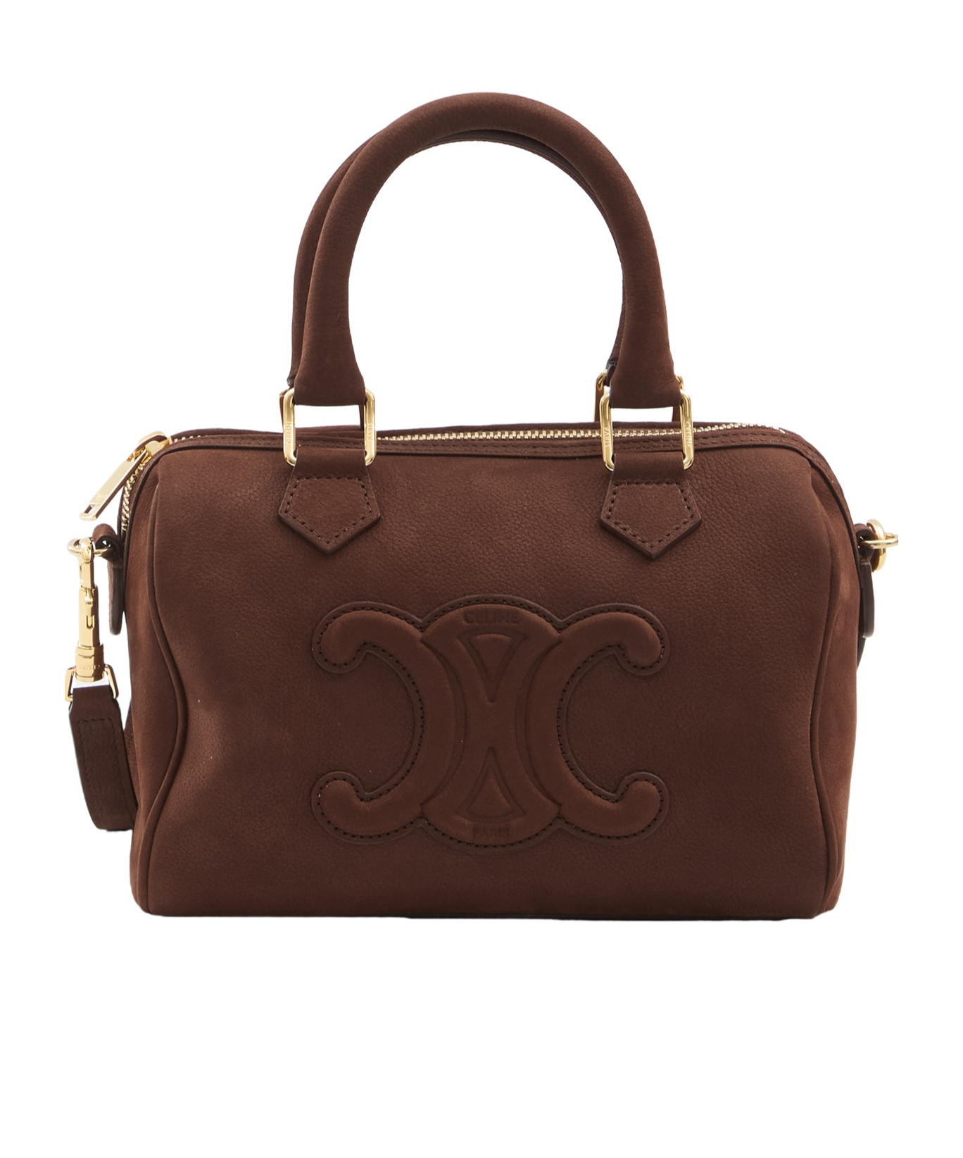 Celine Women Boston Small Bag In Brown