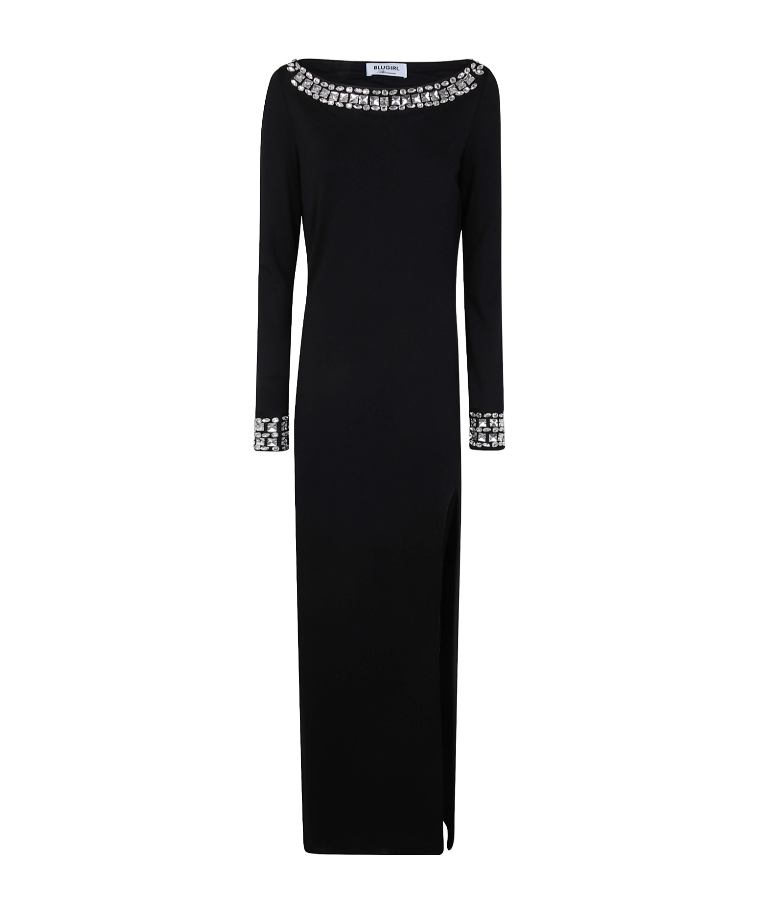 Blugirl Crystal-embellished Long Dress In Black